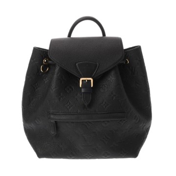 ルイヴィトン モノグラムアンプラント モンスリ PM ノワール M45205 レザー レディース バッグ 【bag】
