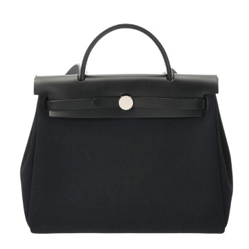 エルメス エールバッグ ジップ PM ブラック トワルミリタリー/ヴァッシュハンター レディース バッグ 【bag】