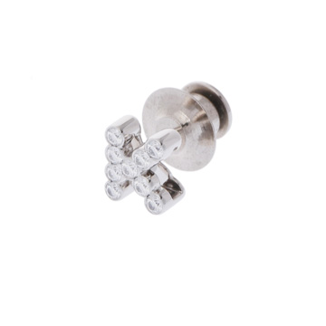 ギメル イニシャル K ダイヤ0.362ct シルバー Pt950プラチナ ユニセックス ジュエリー 【jewelry】