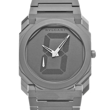 ブルガリ オクト フィニッシモ 宮島達男 日本限定モデル SAP103563 ブラック メンズ 時計 【wristwatch】