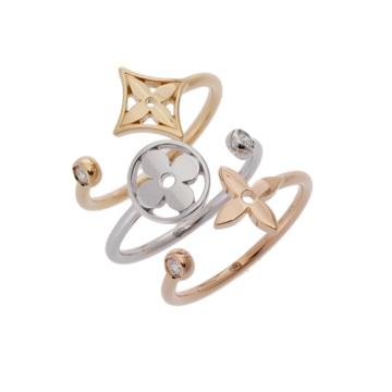 ルイヴィトン イディールリング ダイヤ #51 スリーカラー K18YG/PG/WG レディース ジュエリー 【jewelry】