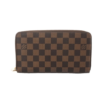 ルイヴィトン ダミエ ジッピーオーガナイザー ブラウン N60003 ダミエキャンバス ユニセックス 財布 【purse】