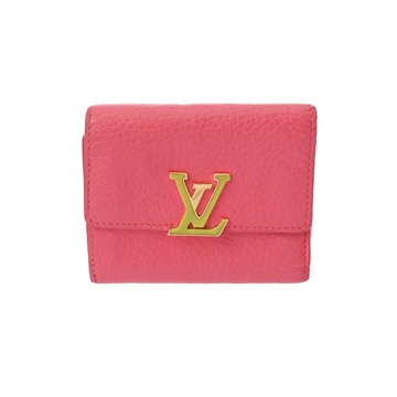 ルイヴィトン ポルトフォイユ カプシーヌ XS ドラゴンフルーツ/ゴールド金具 M81203 トリヨンレザー レディース 財布 【purse】