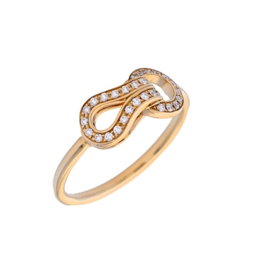 カルティエ アグラフ リング #48 ダイヤ K18イエローゴールド YG レディース ジュエリー 【jewelry】
