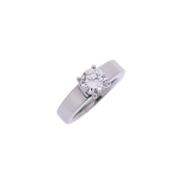ノーブランド 一粒ダイヤ 1.101ct F-VVS1-VG #8 - Pt950プラチナ レディース ジュエリー 【jewelry】