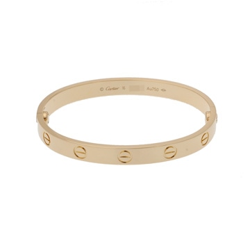 カルティエ ラブブレスレット 新型 #16 K18イエローゴールド YG レディース ジュエリー 【jewelry】