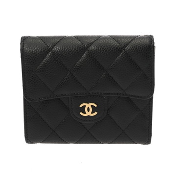 シャネル クラシック スモールフラップウォレット ブラック AP0231 キャビアスキン レディース 財布 【purse】