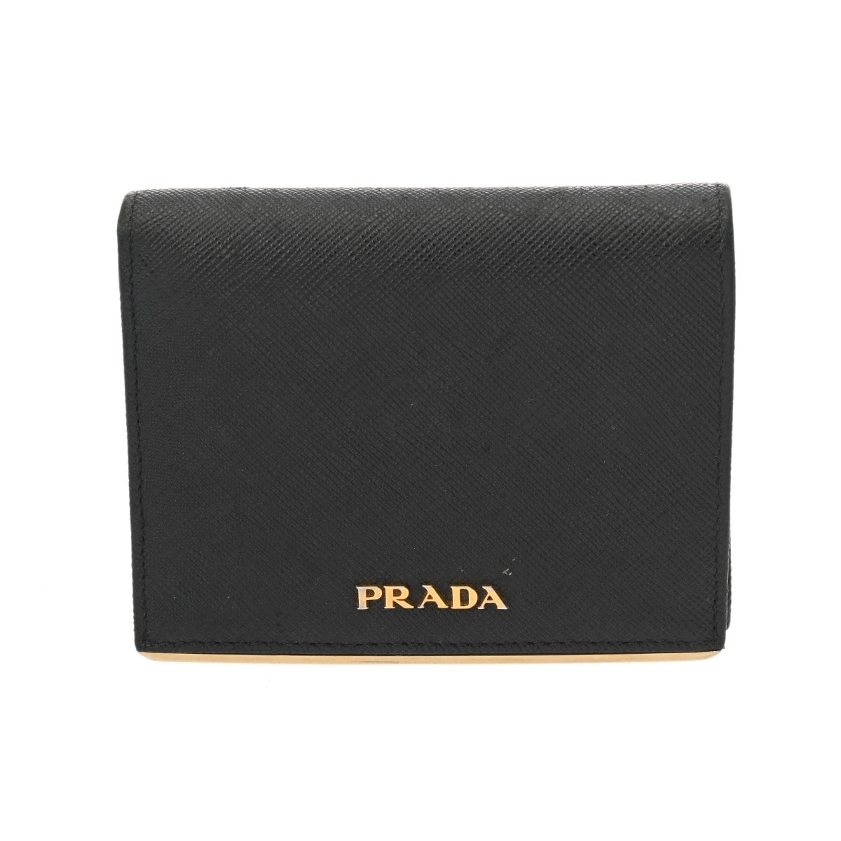 プラダ コンパクトウォレット ブラック 1MV204 サフィアーノ レディース 財布 【purse】