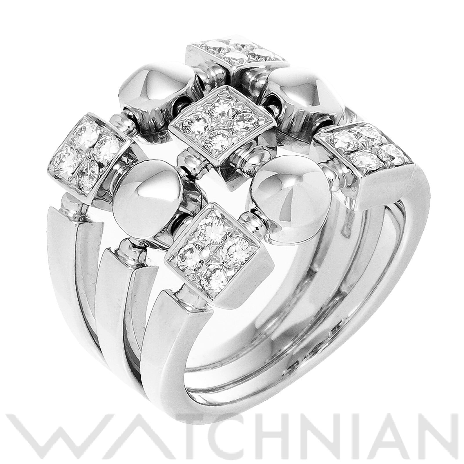 ブルガリ ルチア リング  K18ホワイトゴールド WG/ダイヤモンド レディース ジュエリー 【中古】【jewelry】