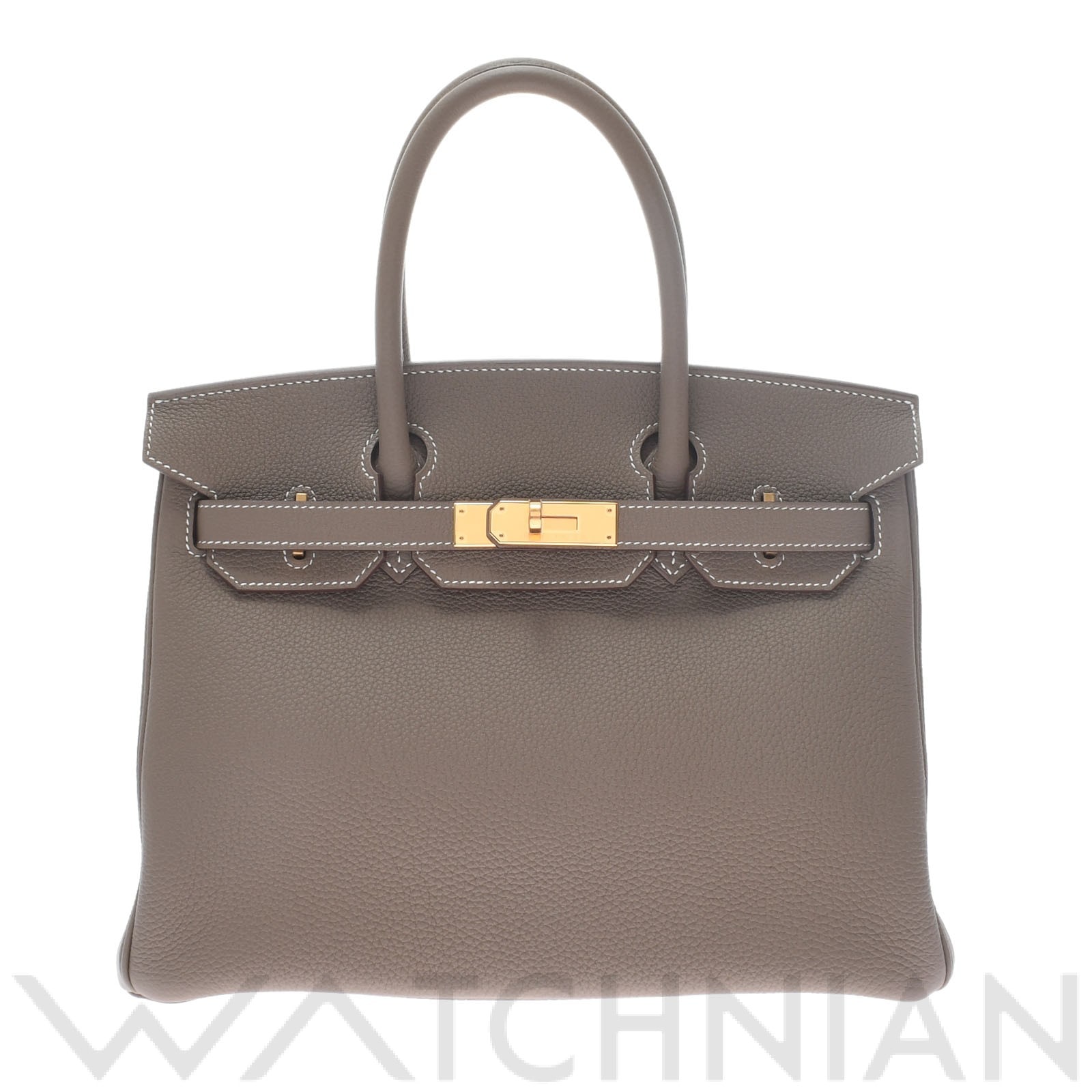 エルメス バーキン 30 エトゥープ/ゴールド金具 トゴ レディース バッグ 【新品】【bag】