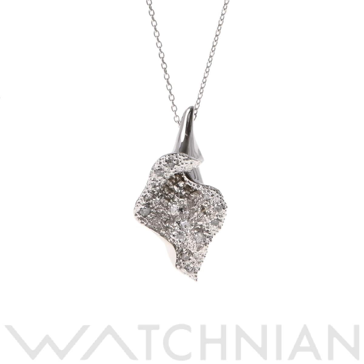 タサキ ルナネックレス ダイヤ0.43ct シルバー K18ホワイトゴールド WG レディース ジュエリー 【中古】【jewelry】