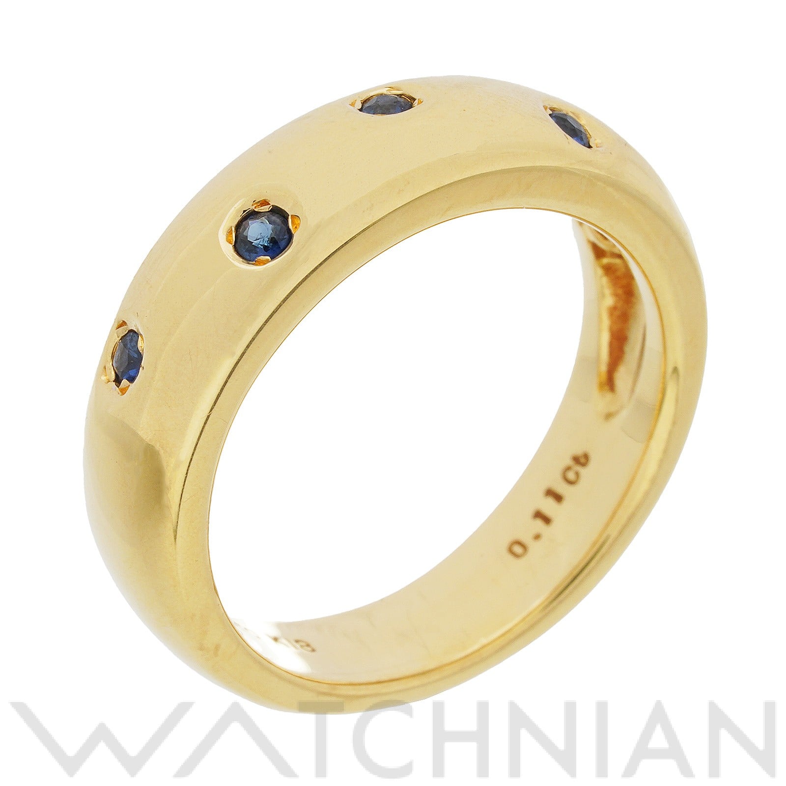 ミキモト サファイア リング　約8.5号 K18イエローゴールド YG/サファイア レディース ジュエリー 【中古】【jewelry】