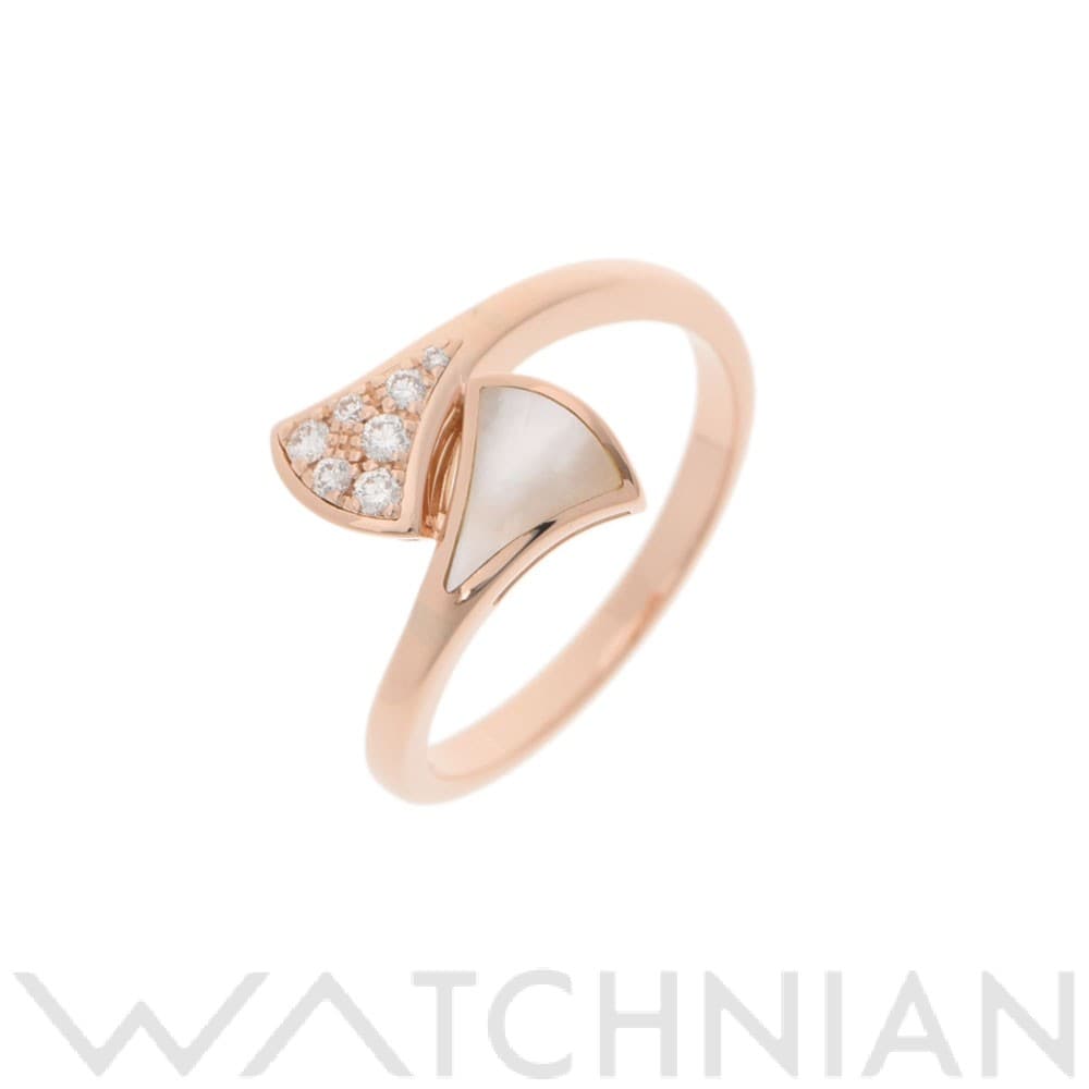 ブルガリ ディーヴァ ドリーム #54  K18PG/ダイヤ/シェル レディース ジュエリー 【中古】【jewelry】