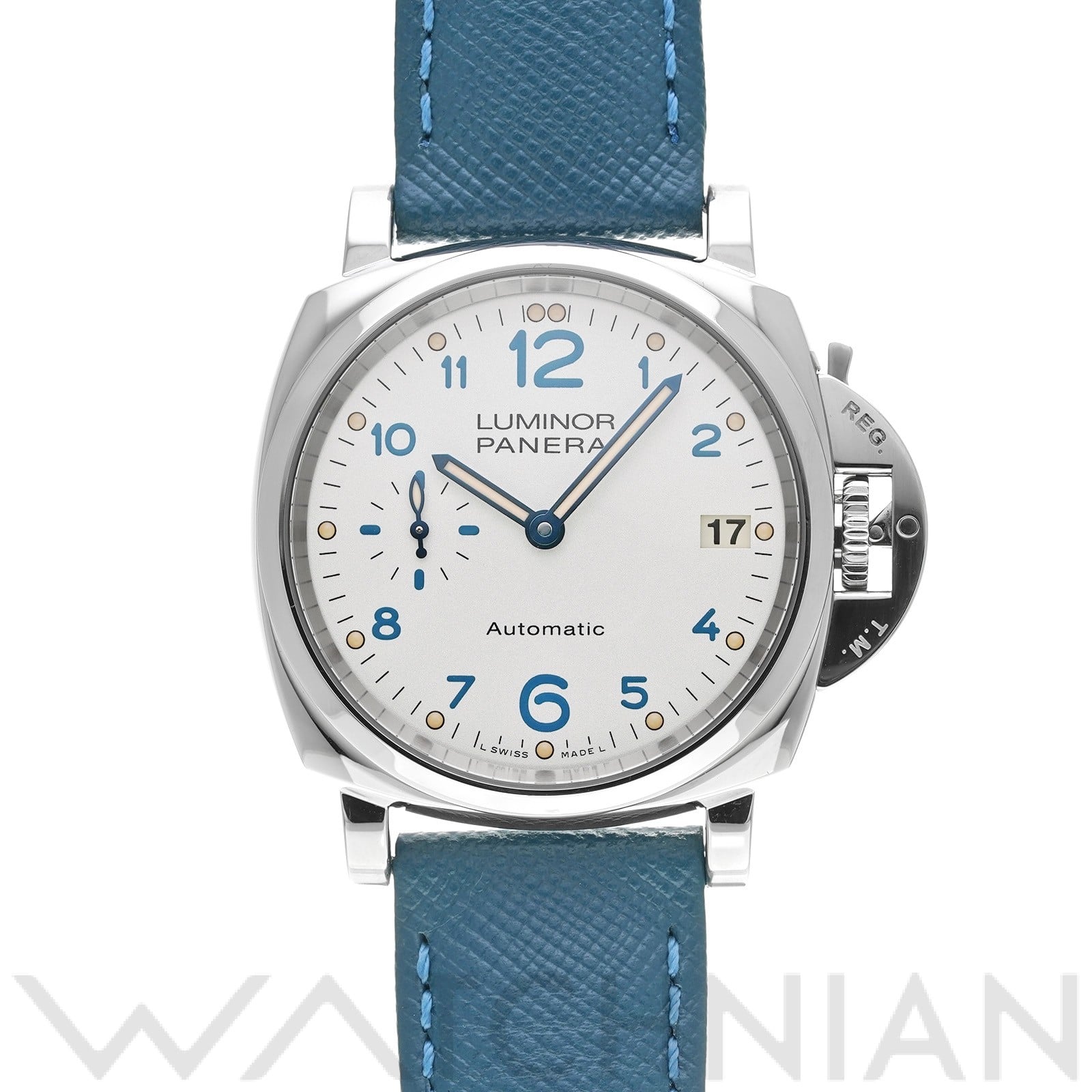 パネライ ルミノール ドゥエ 3デイズ アッチャイオ PAM00903 アイボリー メンズ 時計 【中古】【wristwatch】