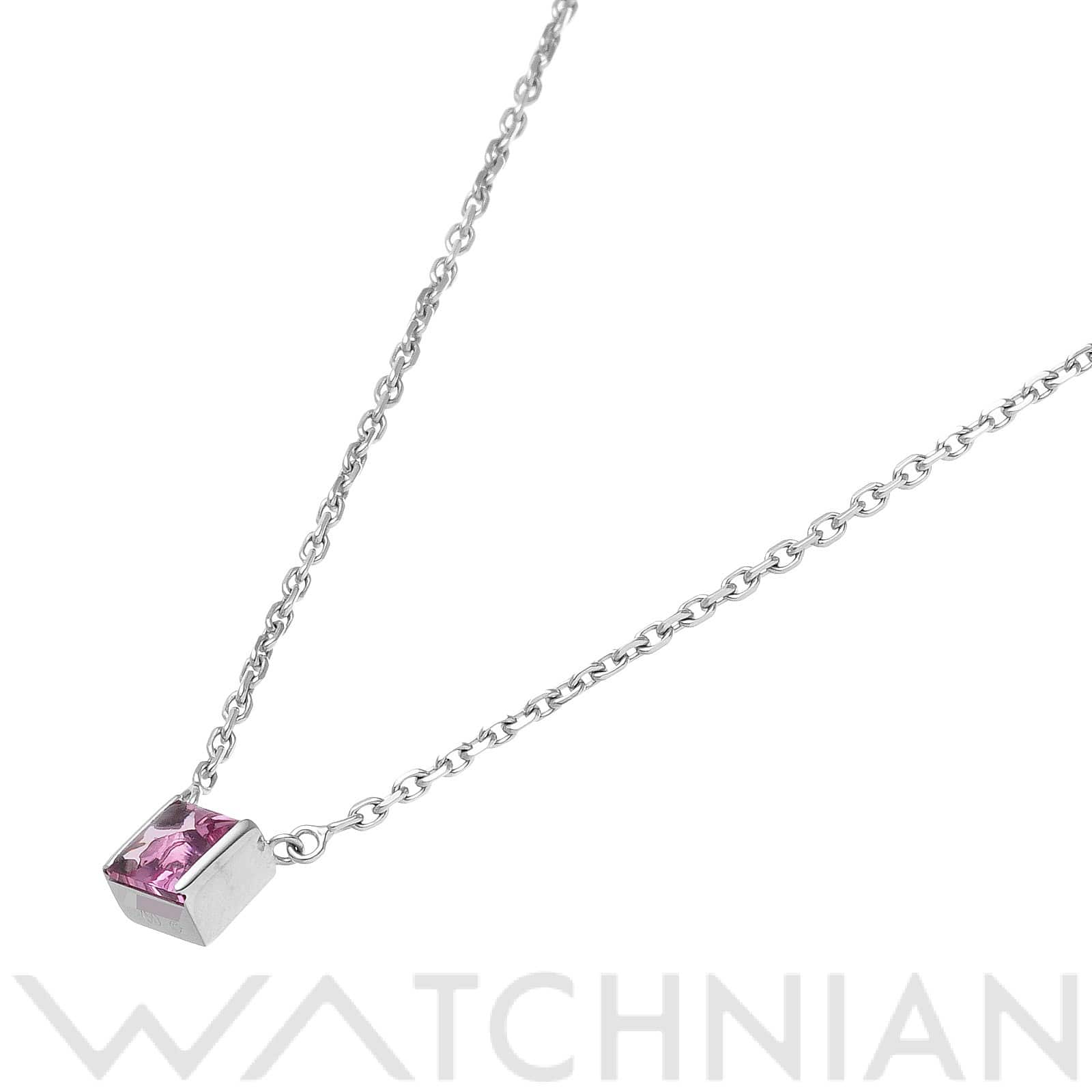 カルティエ タンク ペンダント ネックレス K18ホワイトゴールド WG/トルマリン レディース ジュエリー 【中古】【jewelry】
