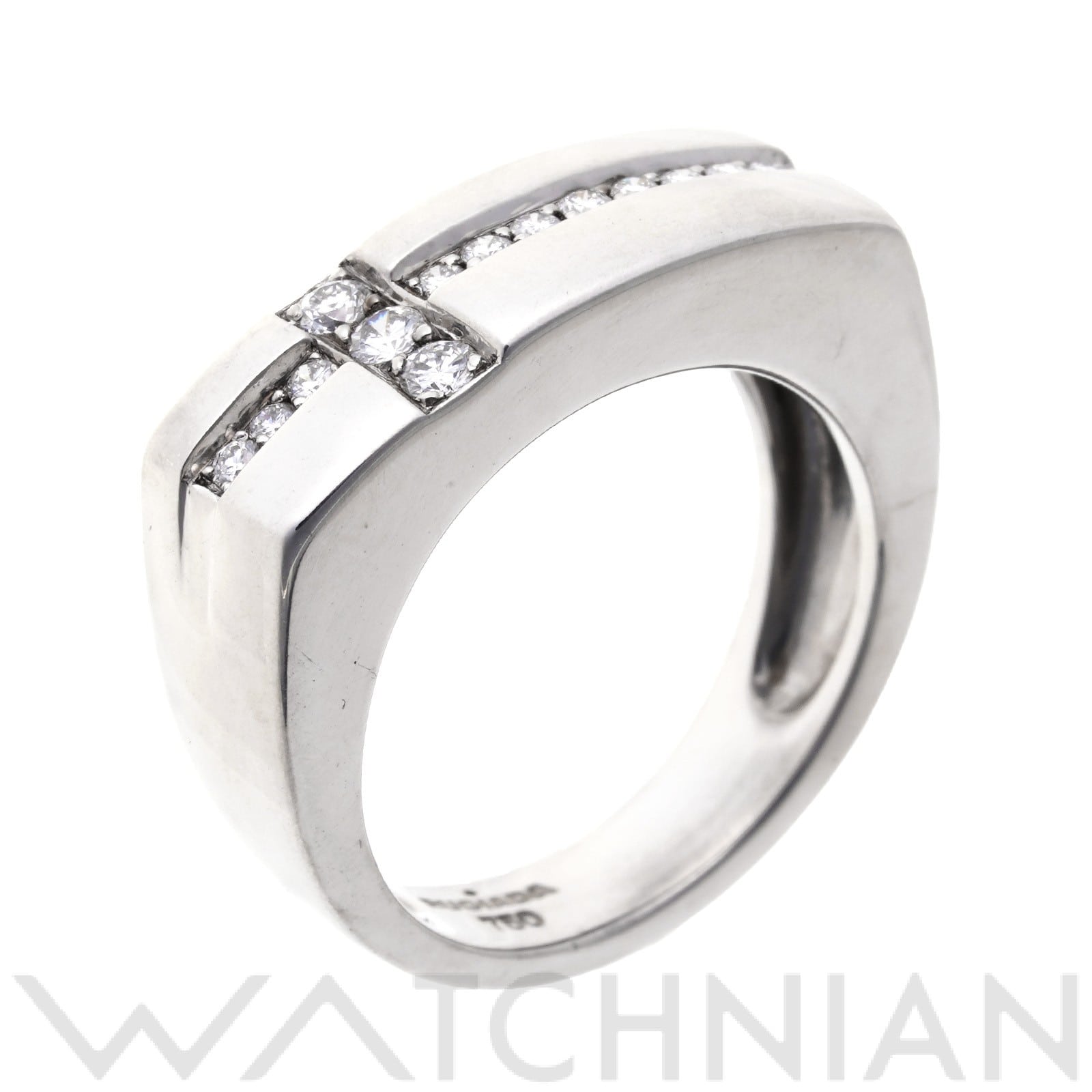 ルジアダ ダイヤモンド リング　約9号 K18ホワイトゴールド WG/ダイヤモンド レディース ジュエリー 【中古】【jewelry】