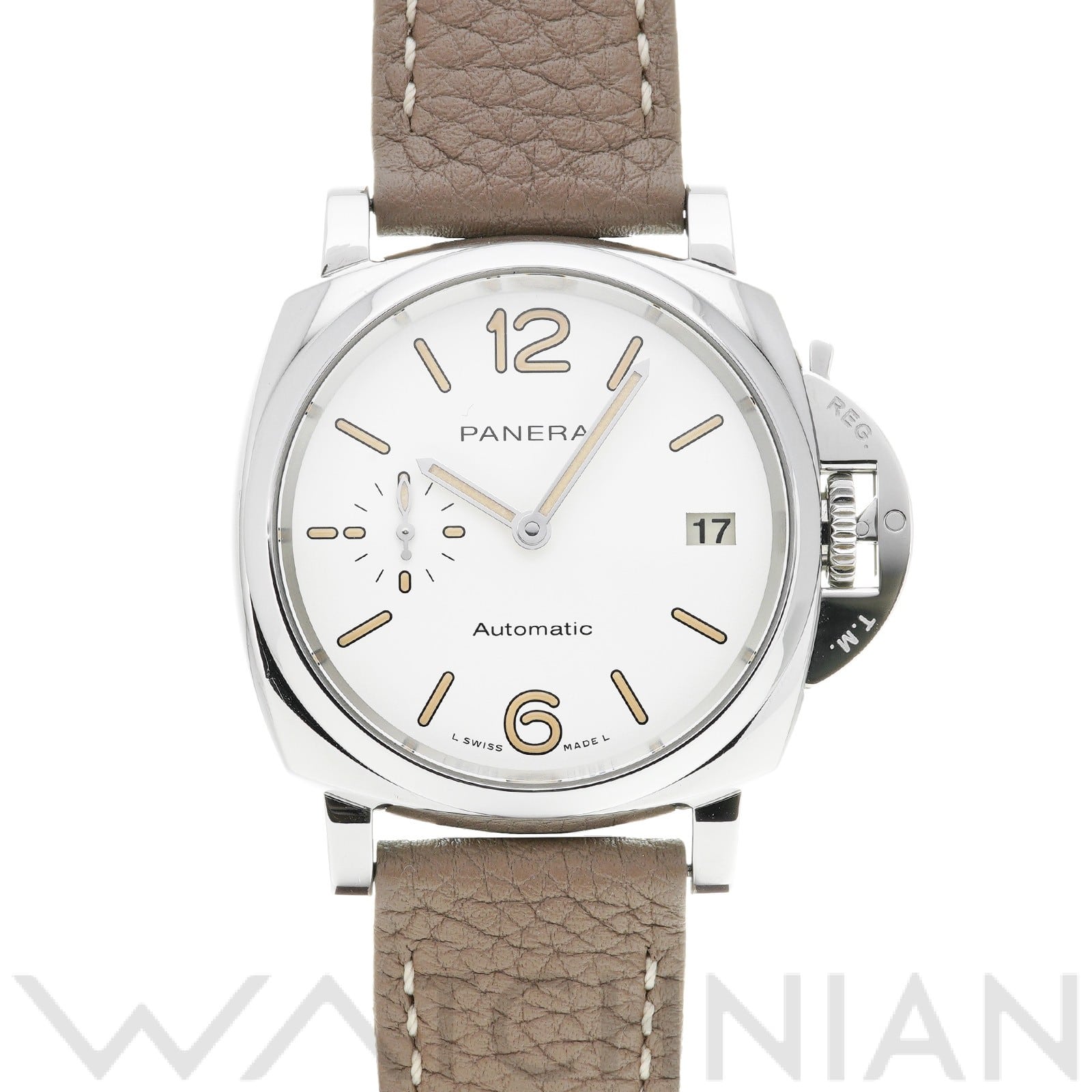 パネライ ルミノール ドゥエ PAM01043 ホワイト メンズ 時計 【中古】【wristwatch】