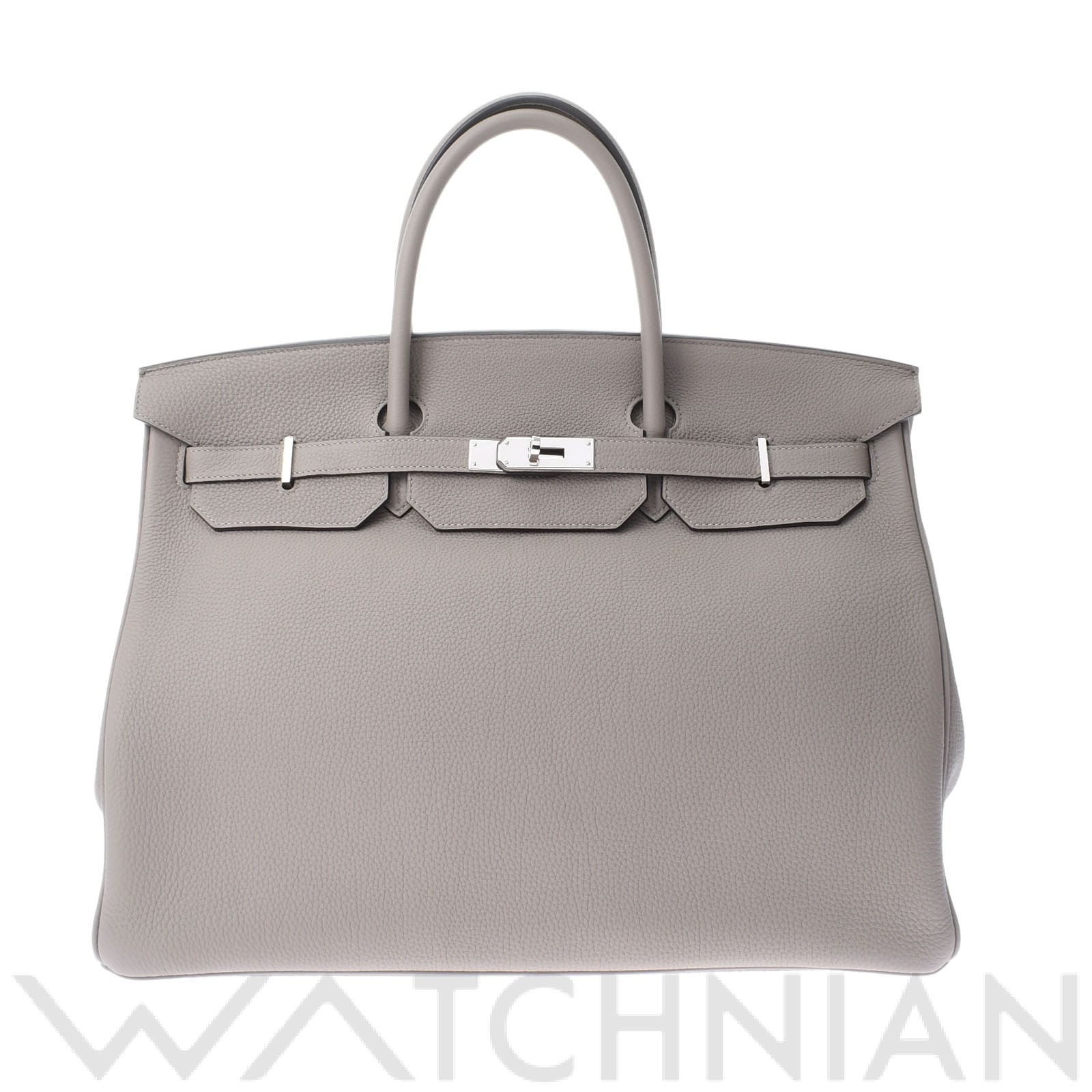 エルメス バーキン 40 グリアスファルト/パラジウム金具 トゴ ユニセックス バッグ 【中古】【bag】
