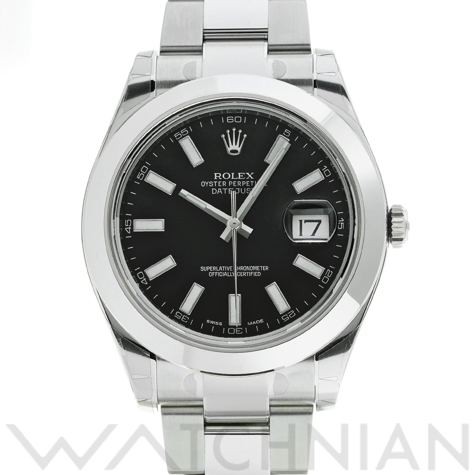 ロレックス デイトジャストII 116300 ブラック メンズ 時計 【中古】【wristwatch】