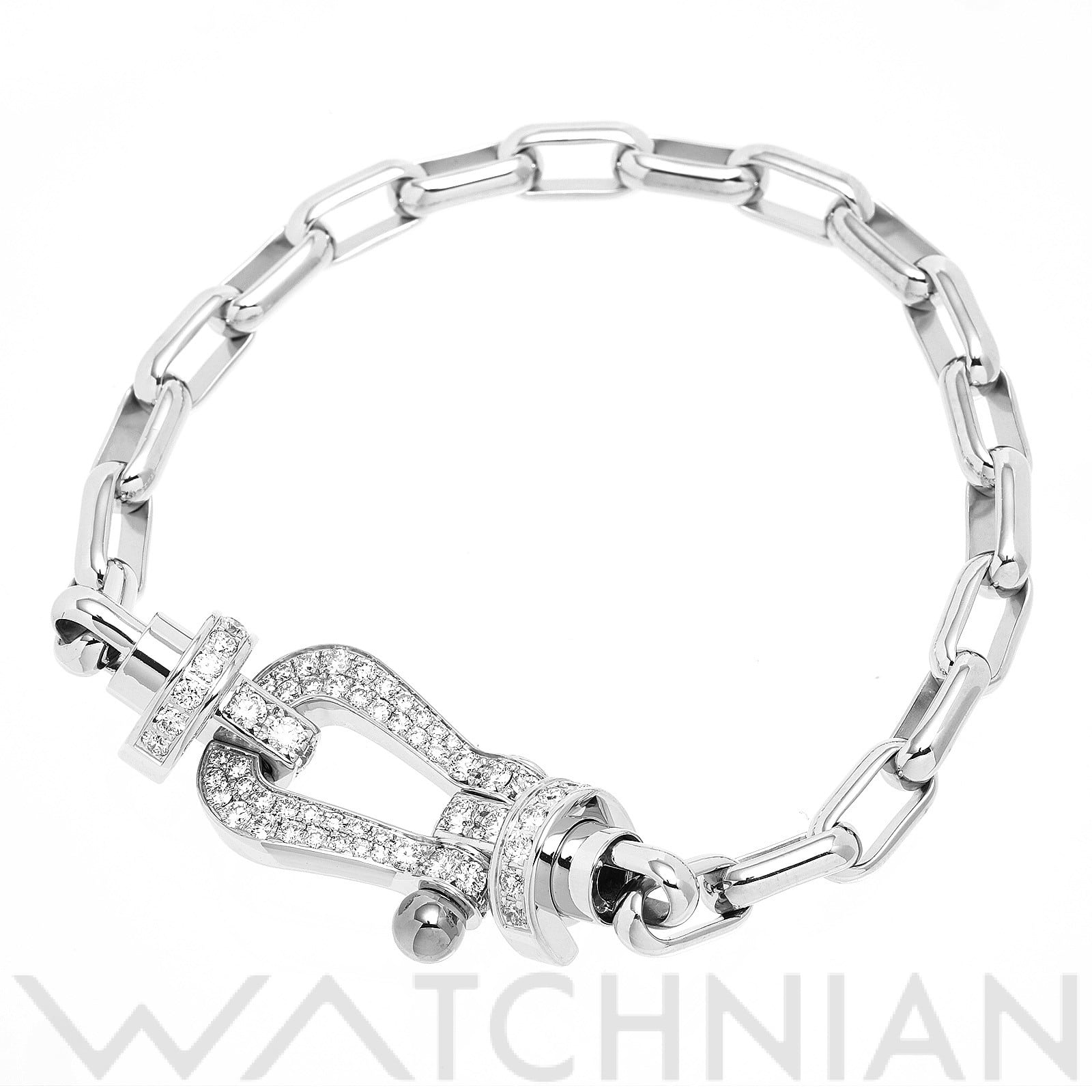 フレッド フォース 10 ブレスレット　#14 0B0027 K18ホワイトゴールド WG/ダイヤモンド レディース ジュエリー 【中古】【jewelry】