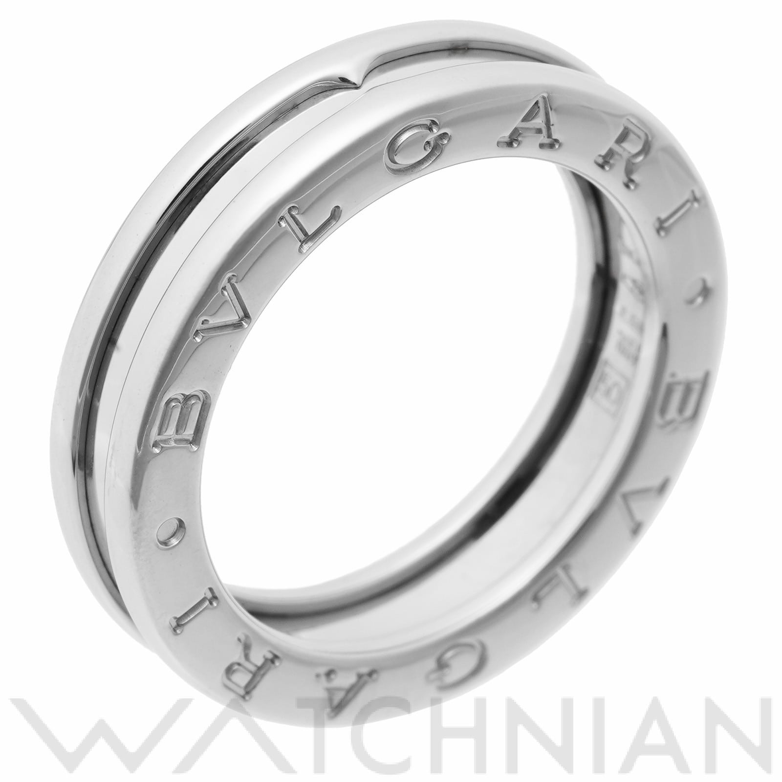 ブルガリ ビーゼロワン 1バンド リング　#50(約10号) 336020 K18ホワイトゴールド WG レディース ジュエリー 【中古】【jewelry】