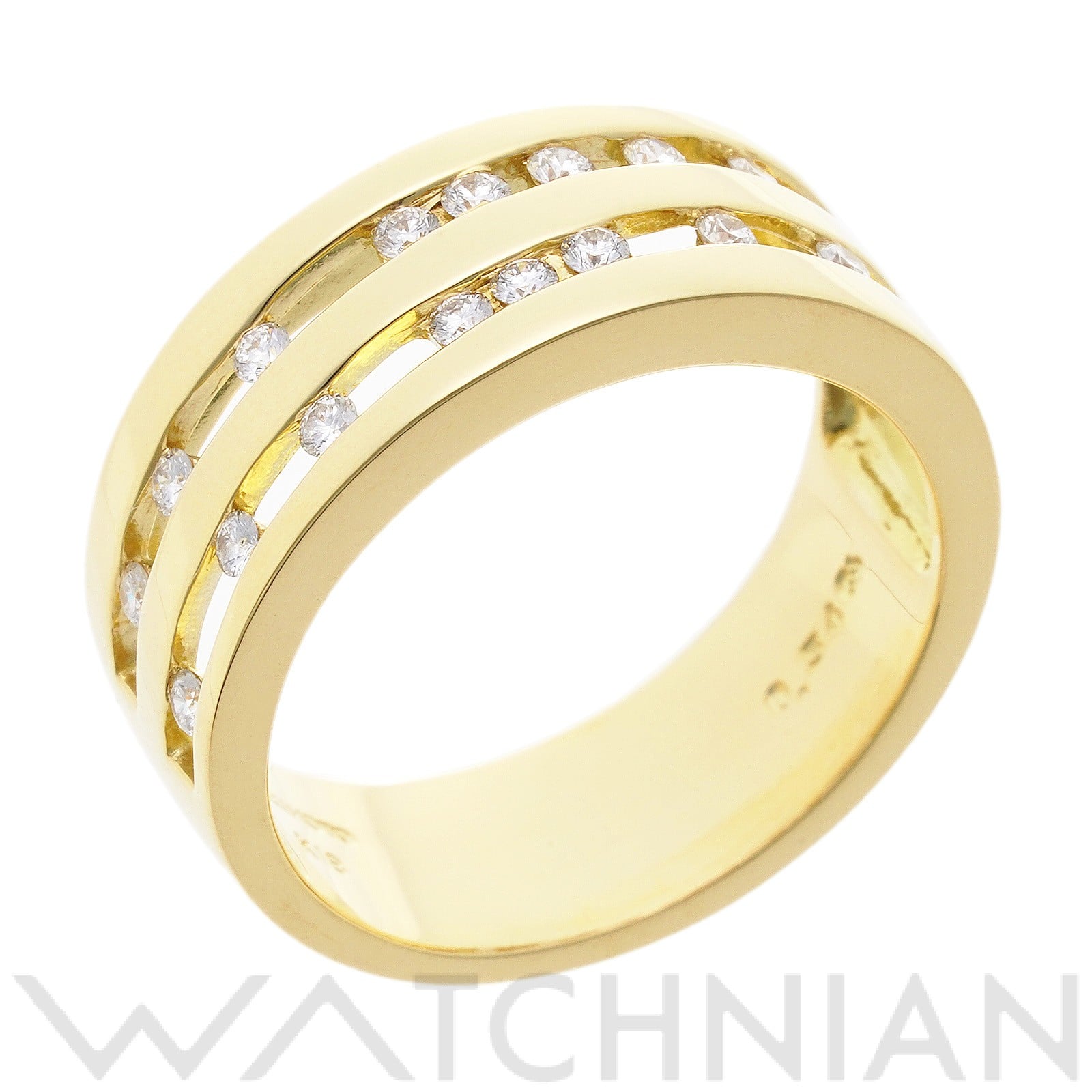 ミキモト ダイヤモンド リング　約15.5号 K18イエローゴールド YG/ダイヤモンド レディース ジュエリー 【中古】【jewelry】