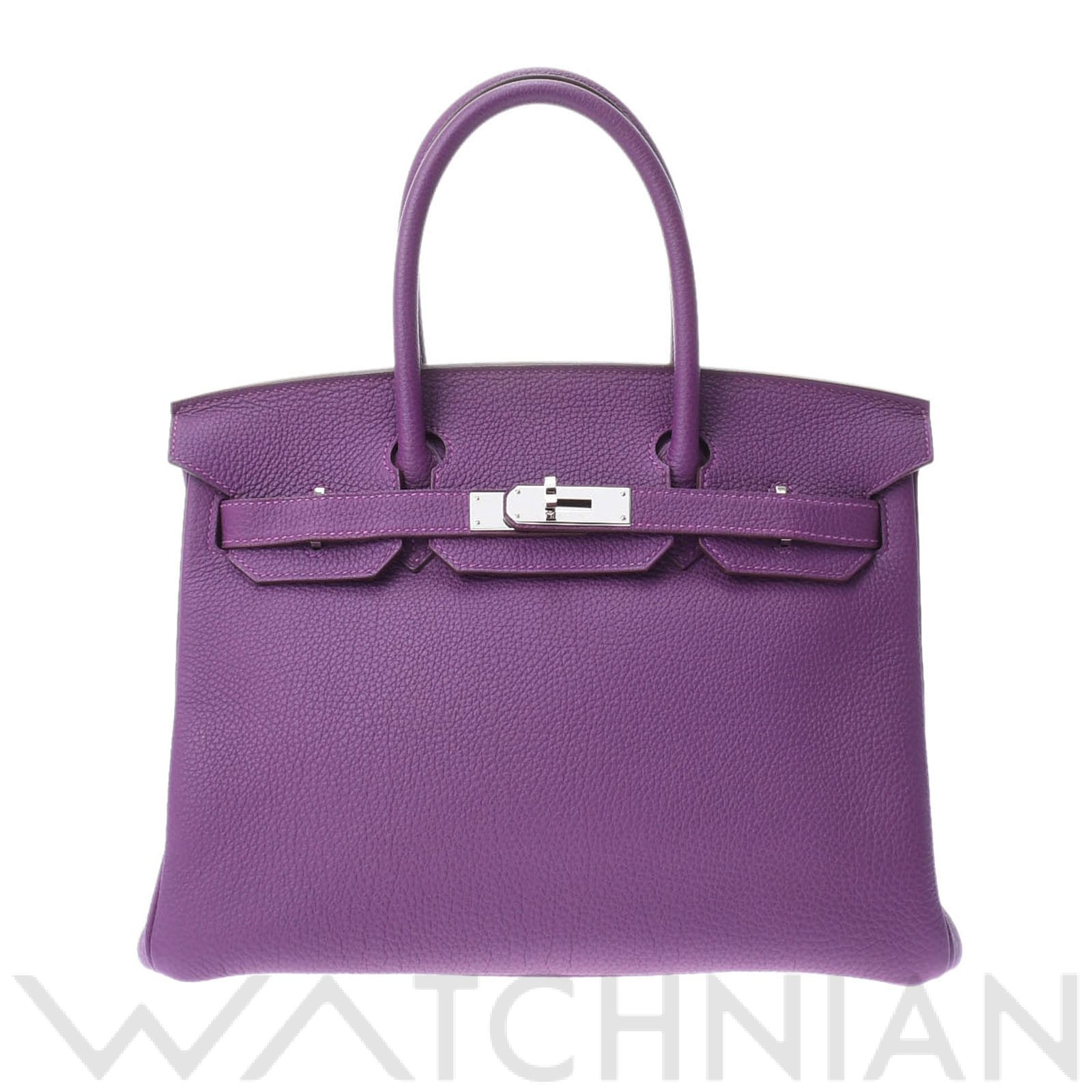 エルメス バーキン 30 アネモネ/パラジウム金具 トゴ レディース バッグ 【中古】【bag】