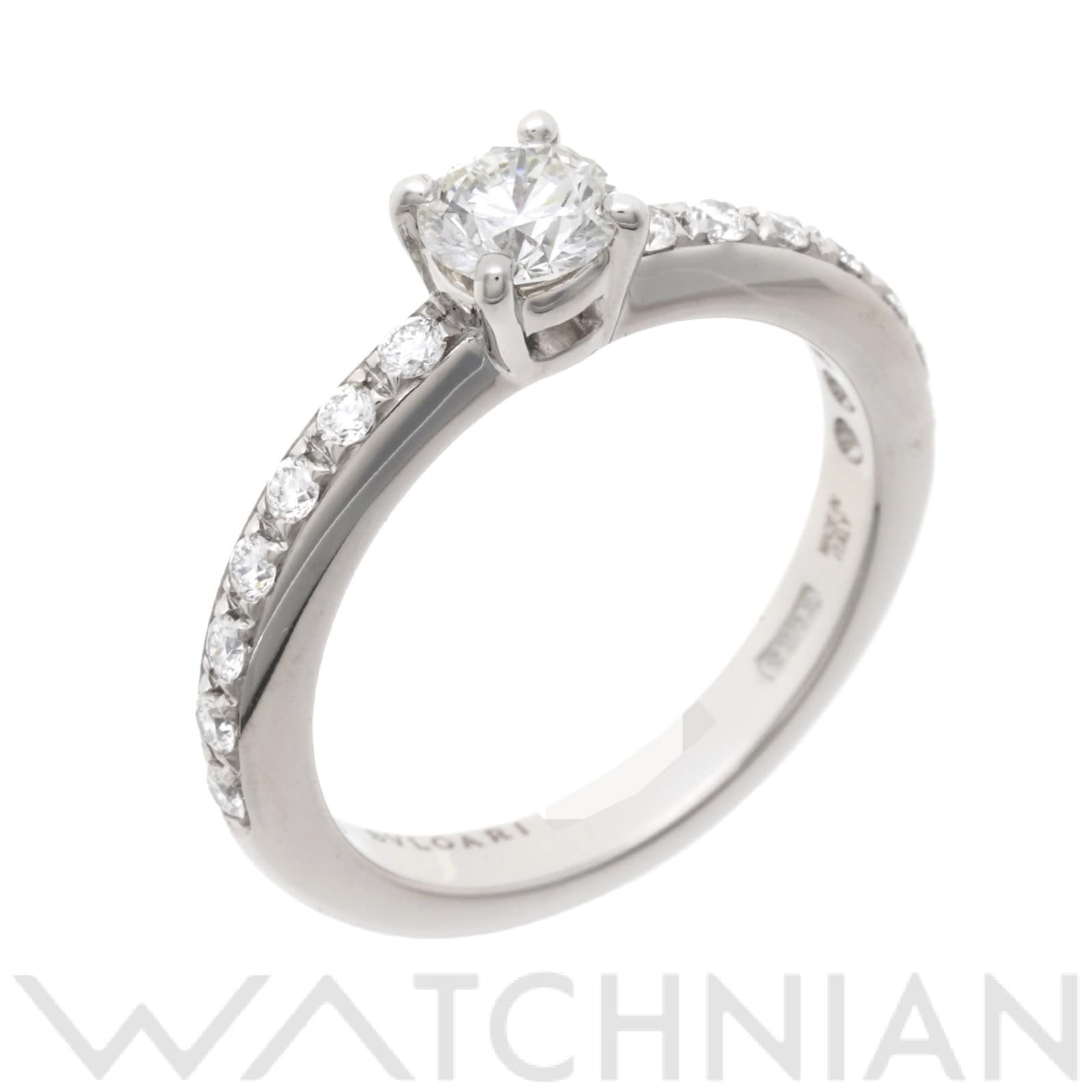 ブルガリ グリフ リング　#46(約6号) 350979 Pt950プラチナ/ダイヤモンド レディース ジュエリー 【中古】【jewelry】