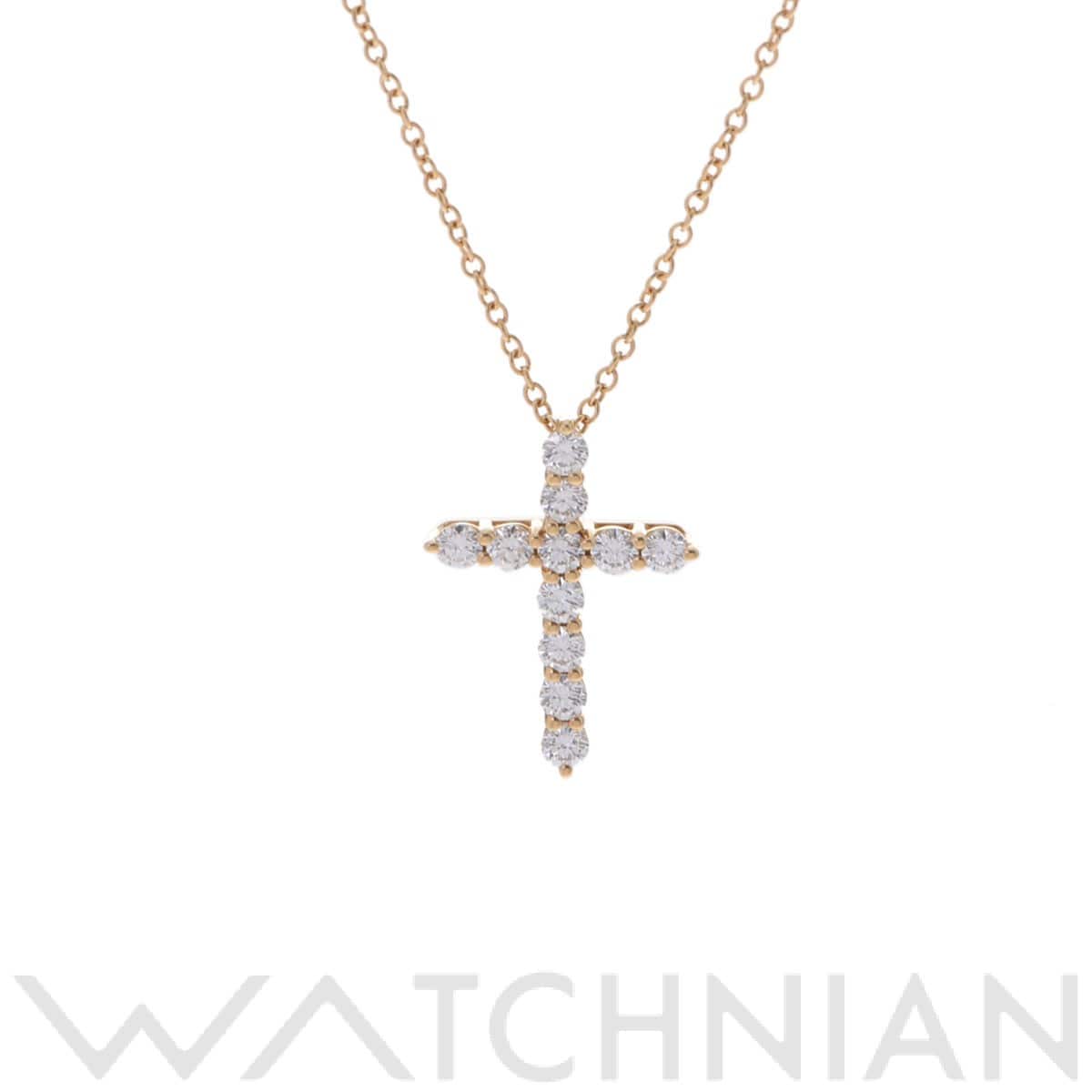 ティファニー スモールクロスネックレス ゴールド K18イエローゴールド YG レディース ジュエリー 【中古】【jewelry】