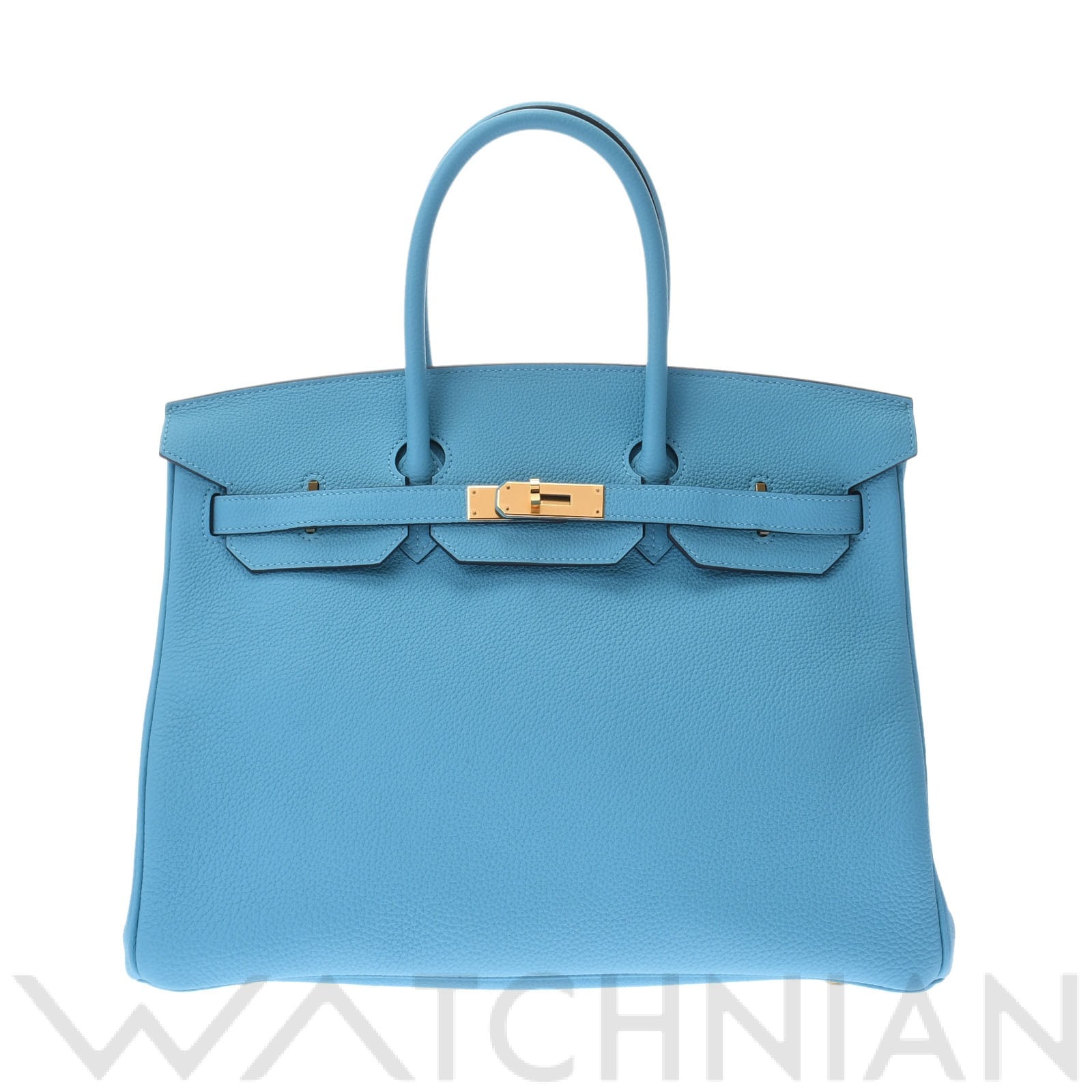 エルメス バーキン 35 ブルーノール/ゴールド金具 トゴ ユニセックス バッグ 【中古】【bag】