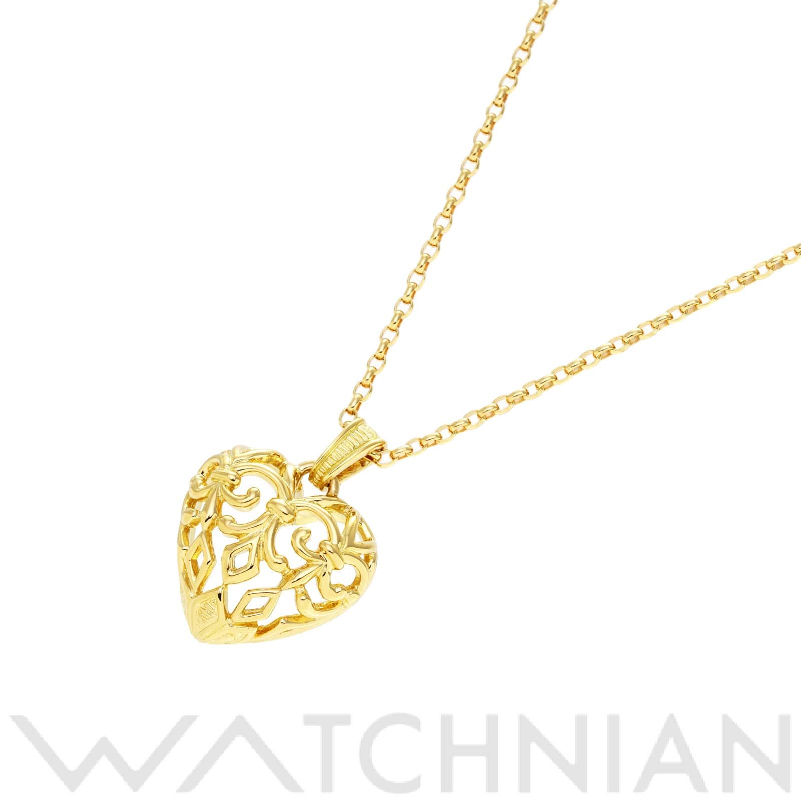 ミキモト ハート ペンダント ネックレス K18イエローゴールド YG レディース ジュエリー 【中古】【jewelry】