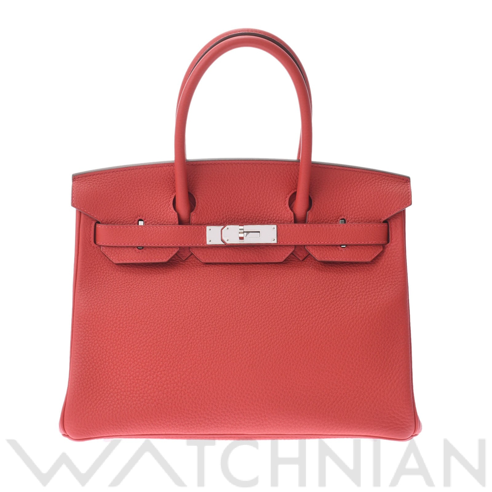 エルメス バーキン 30 ゼラニウム/パラジウム金具 トゴ レディース バッグ 【中古】【bag】