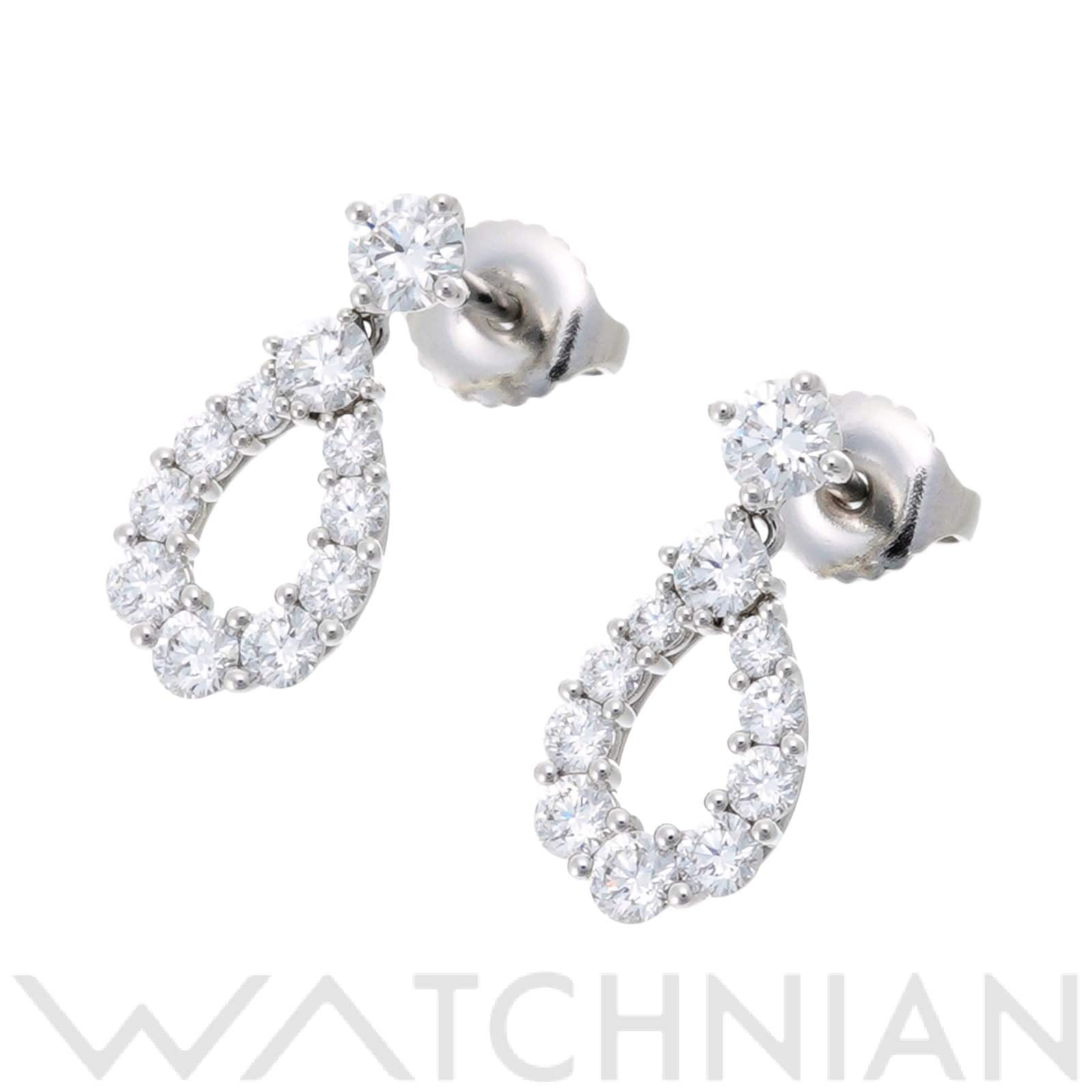 ハリー ウィンストン ループ ピアス スモール EADPRDSMLP Pt950プラチナ/ダイヤモンド レディース ジュエリー 【中古】【jewelry】