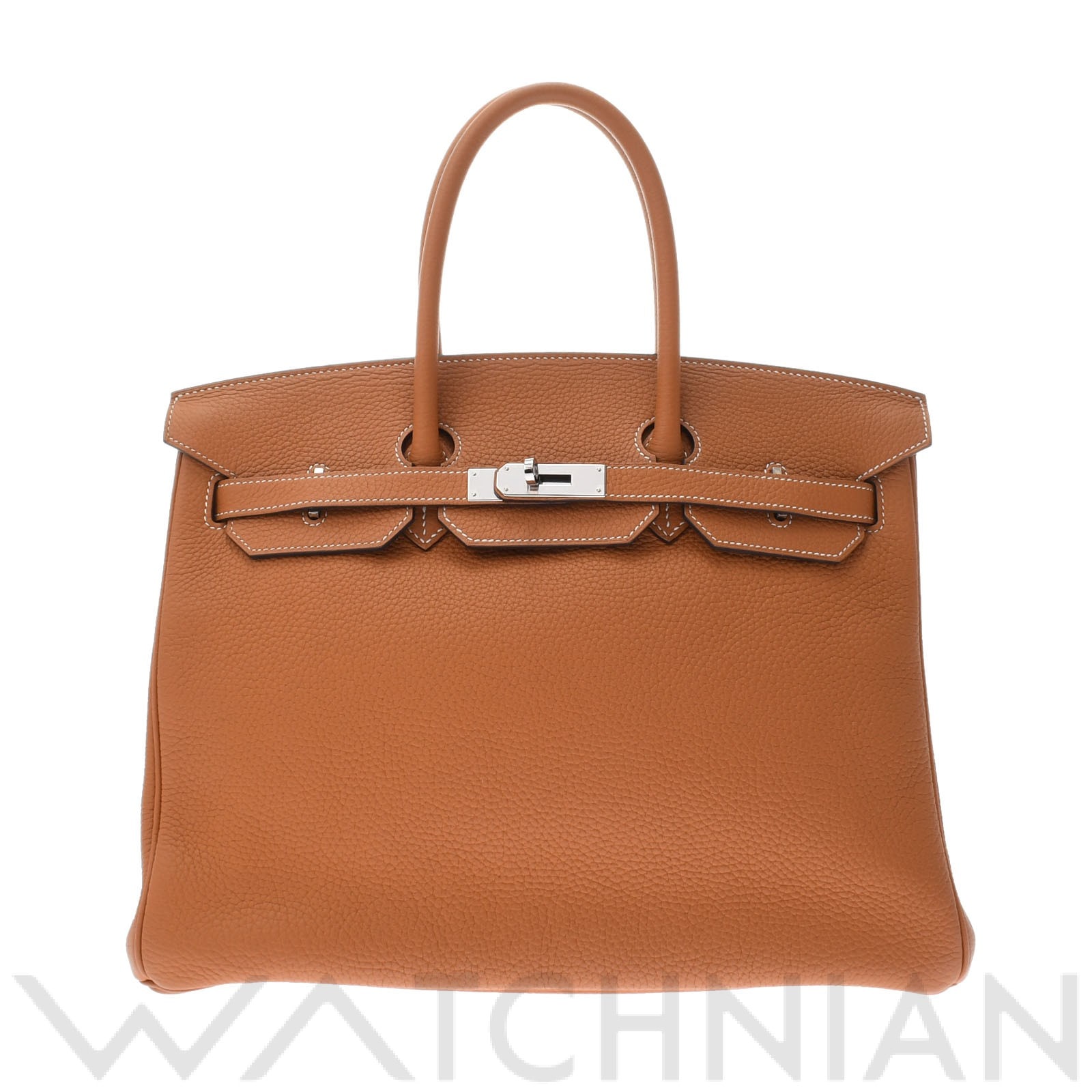 エルメス バーキン 35 トフィー/パラジウム金具 トリヨンクレマンス ユニセックス バッグ 【中古】【bag】