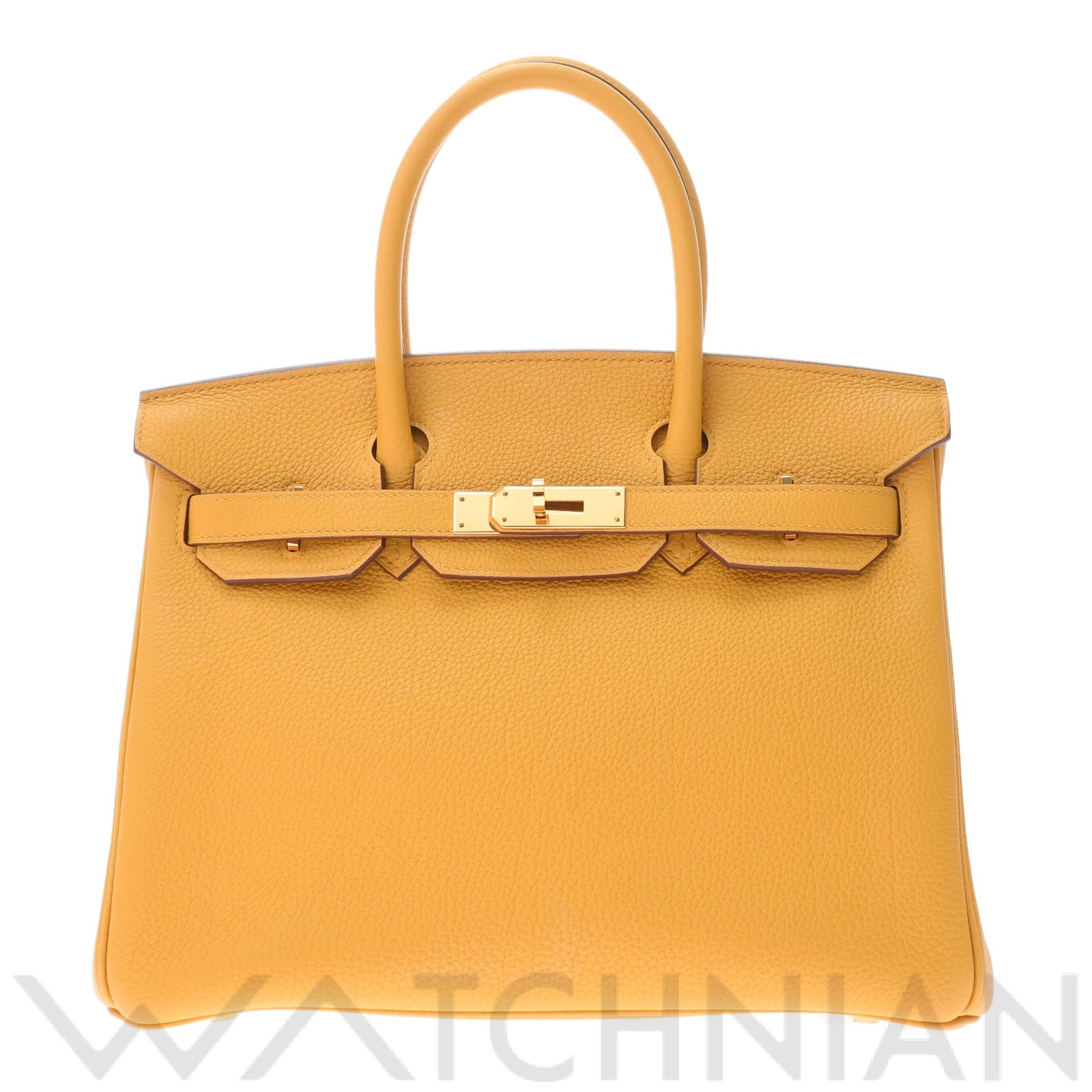エルメス バーキン 30 ジョーヌアンブル/ゴールド金具 トゴ レディース バッグ 【中古】【bag】