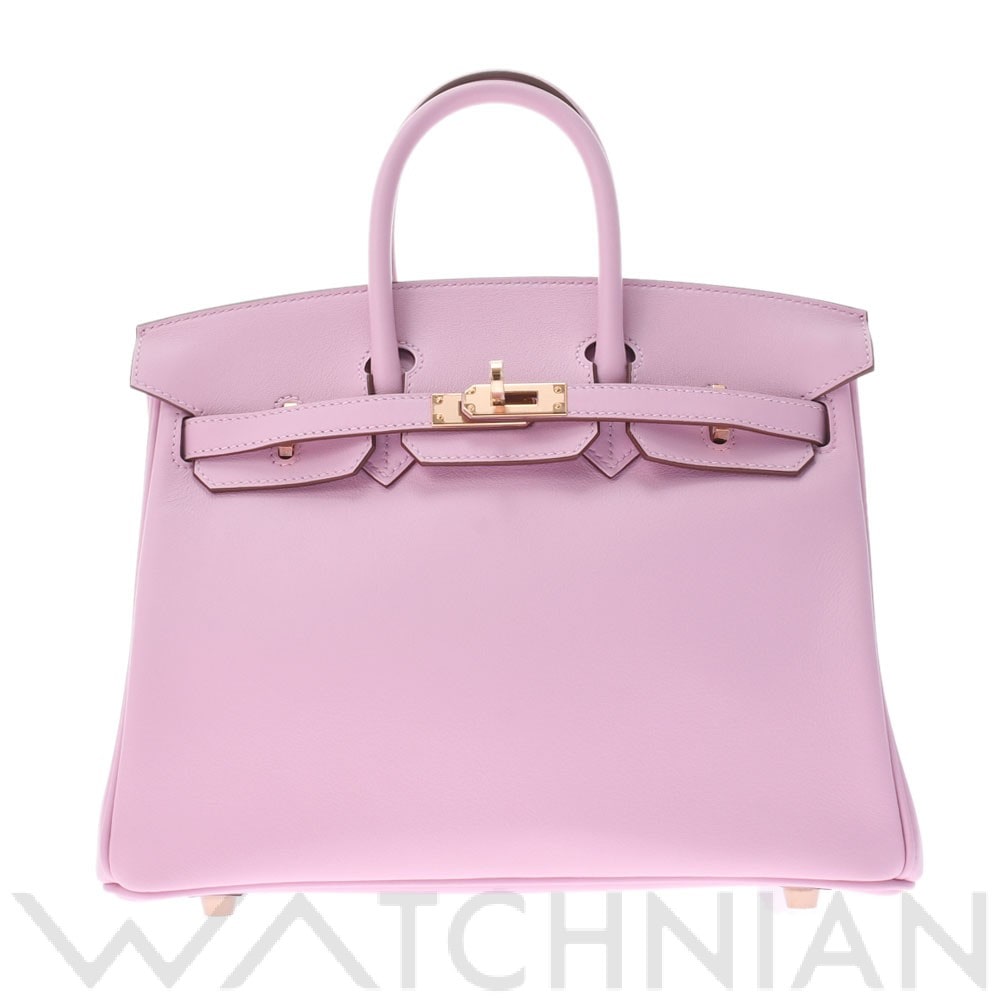 エルメス バーキン 25 モーヴシルベスト/ローズゴールド金具 ヴォースイフト レディース バッグ 【未使用】【bag】