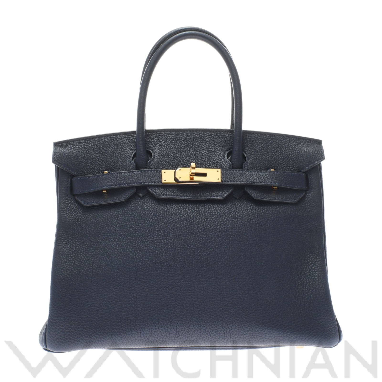 エルメス バーキン 30 ブルーニュイ/ゴールド金具 トゴ レディース バッグ 【中古】【bag】