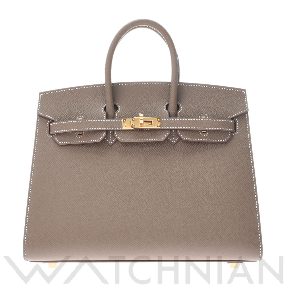 エルメス バーキン 25 セリエ エトゥープ/ゴールド金具 ヴォーエプソン レディース バッグ 【新品】【bag】