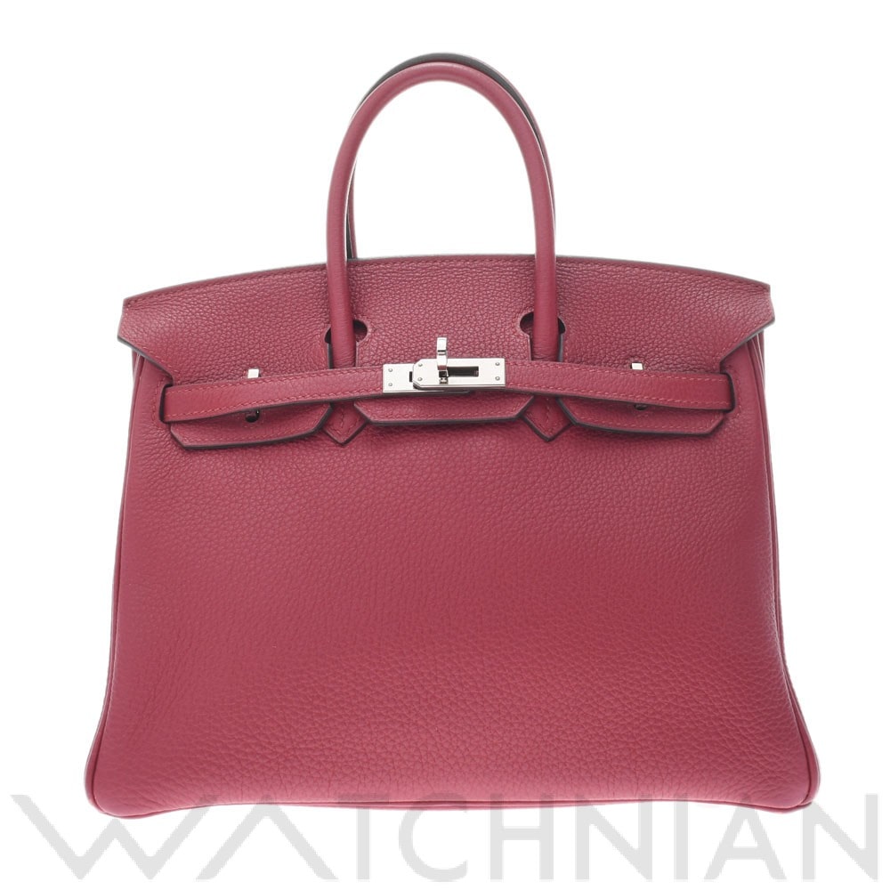 エルメス バーキン 25 ルージュグレナ/パラジウム金具 トゴ レディース バッグ 【中古】【bag】