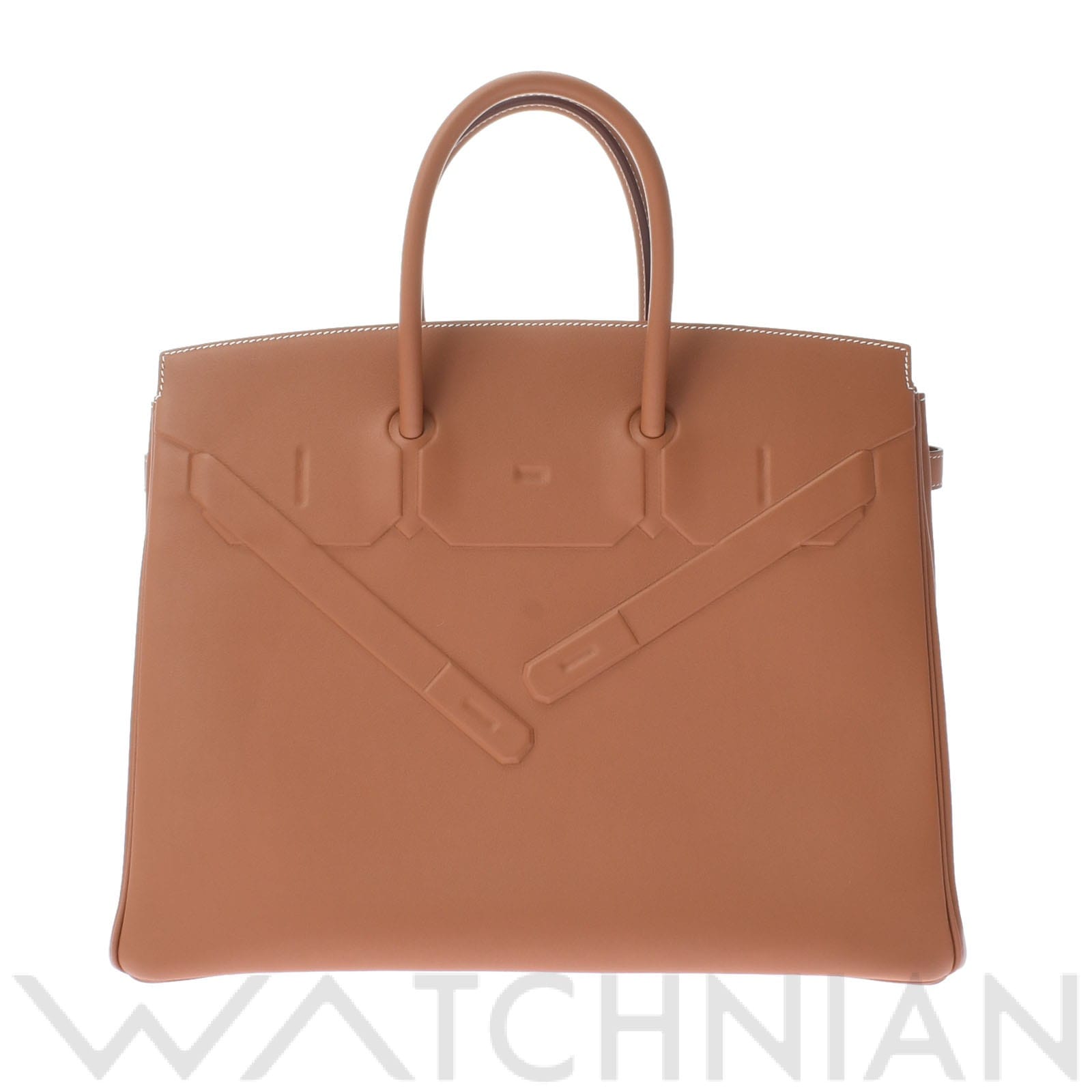 エルメス シャドー バーキン 35 ゴールド/ゴールド金具 ヴォースイフト ユニセックス バッグ 【未使用】【bag】
