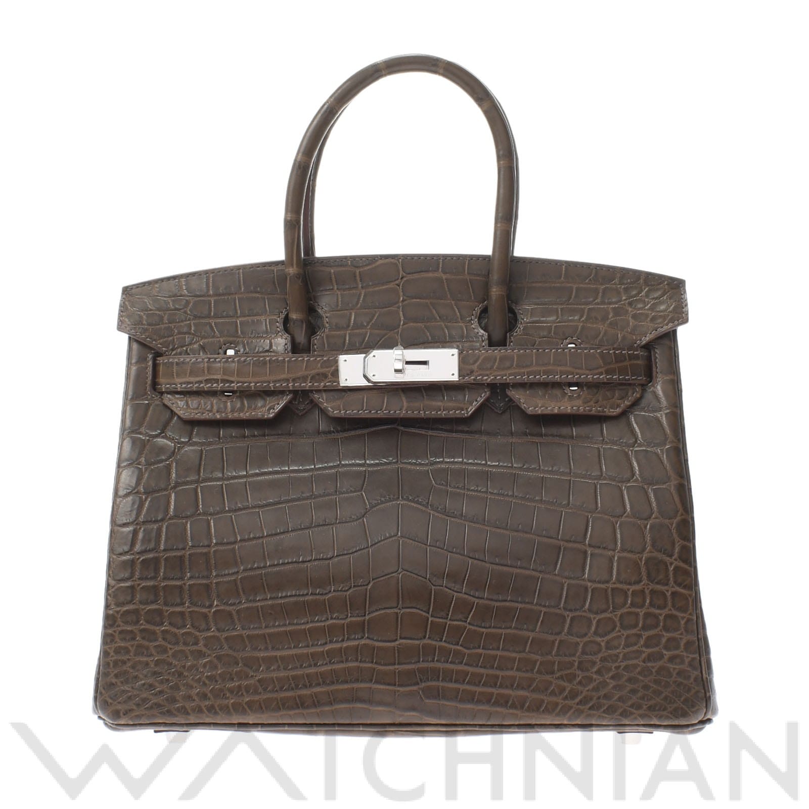 エルメス バーキン 30 グリスエレファント/パラジウム金具 ニロティカスマット レディース バッグ 【未使用】【bag】