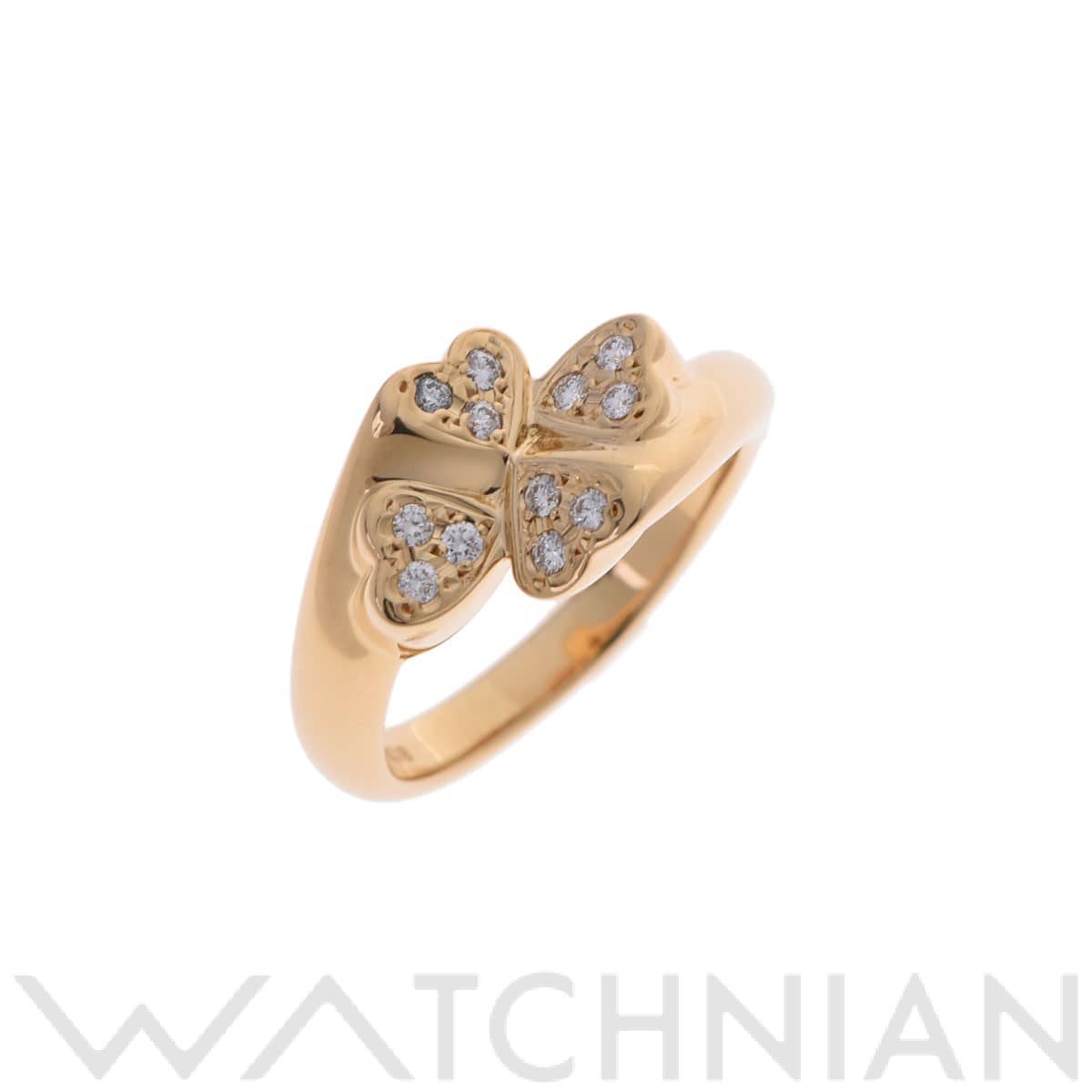 ミキモト ハートリング ダイヤモンド0.10ct ゴールド K18イエローゴールド YG レディース ジュエリー 【中古】【jewelry】