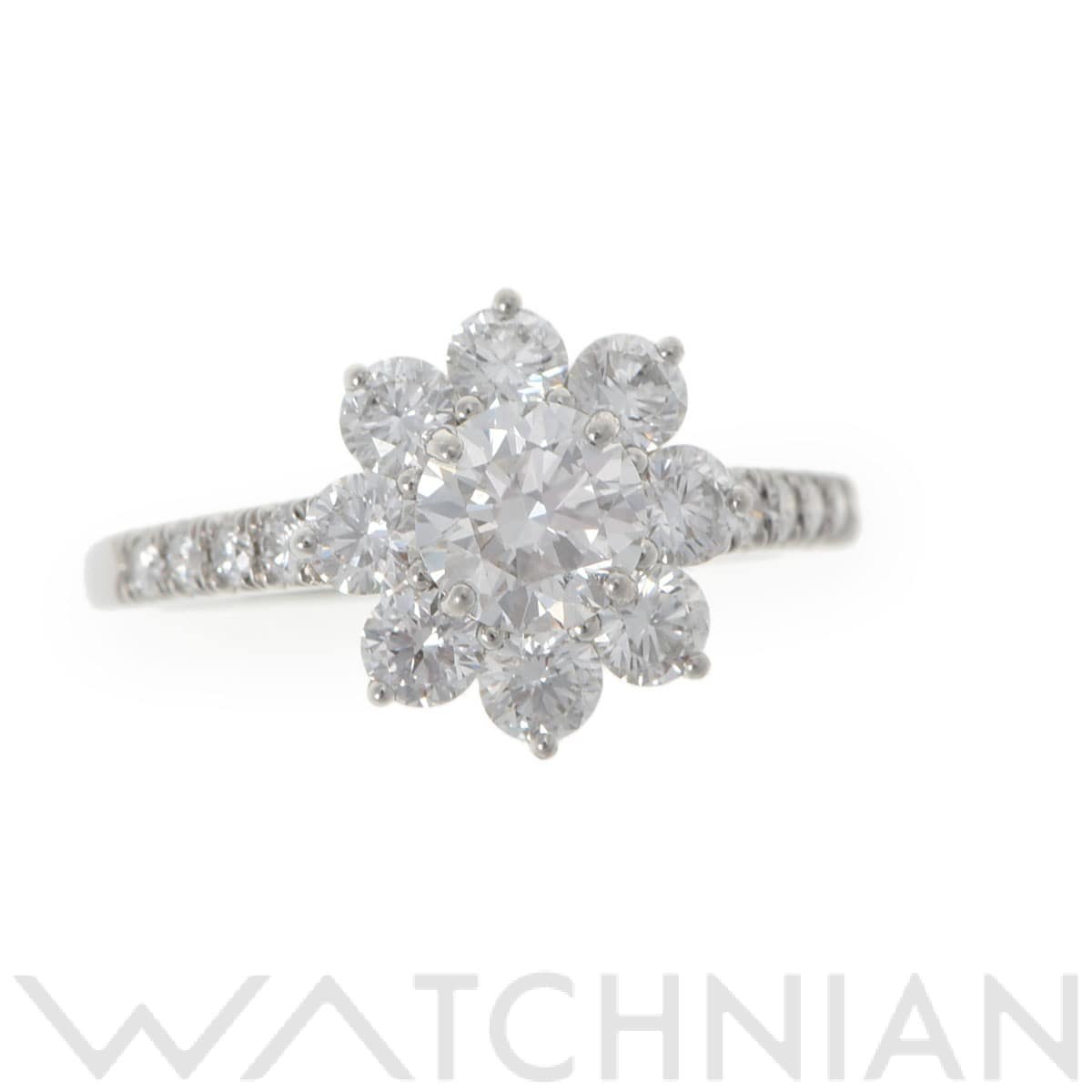 ハリー ウィンストン サンフラワー スモール リング シルバー Pt950プラチナ/ダイヤモンド レディース ジュエリー 【中古】【jewelry】