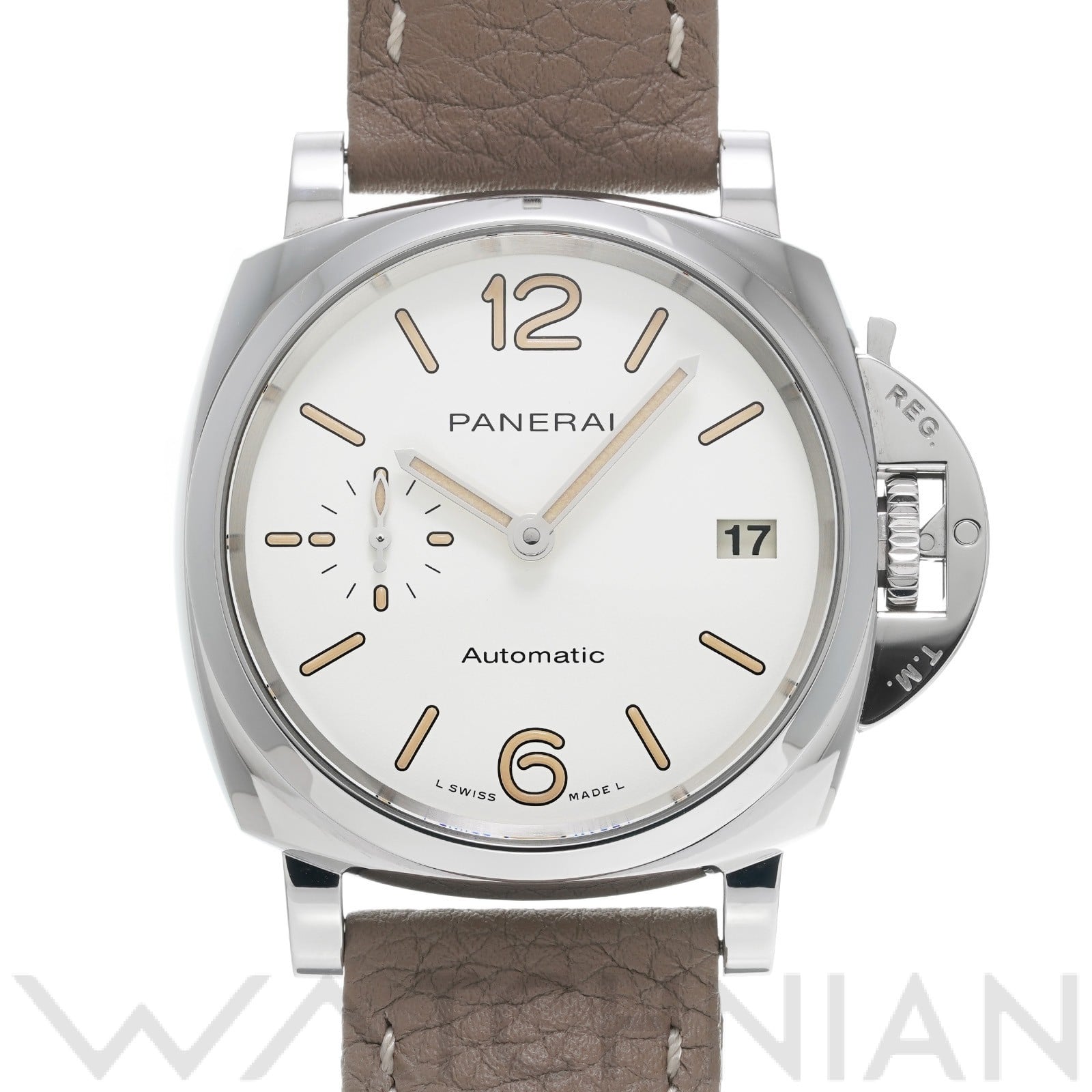 パネライ ルミノール ドゥエ PAM01043 ホワイト メンズ 時計 【中古】【wristwatch】