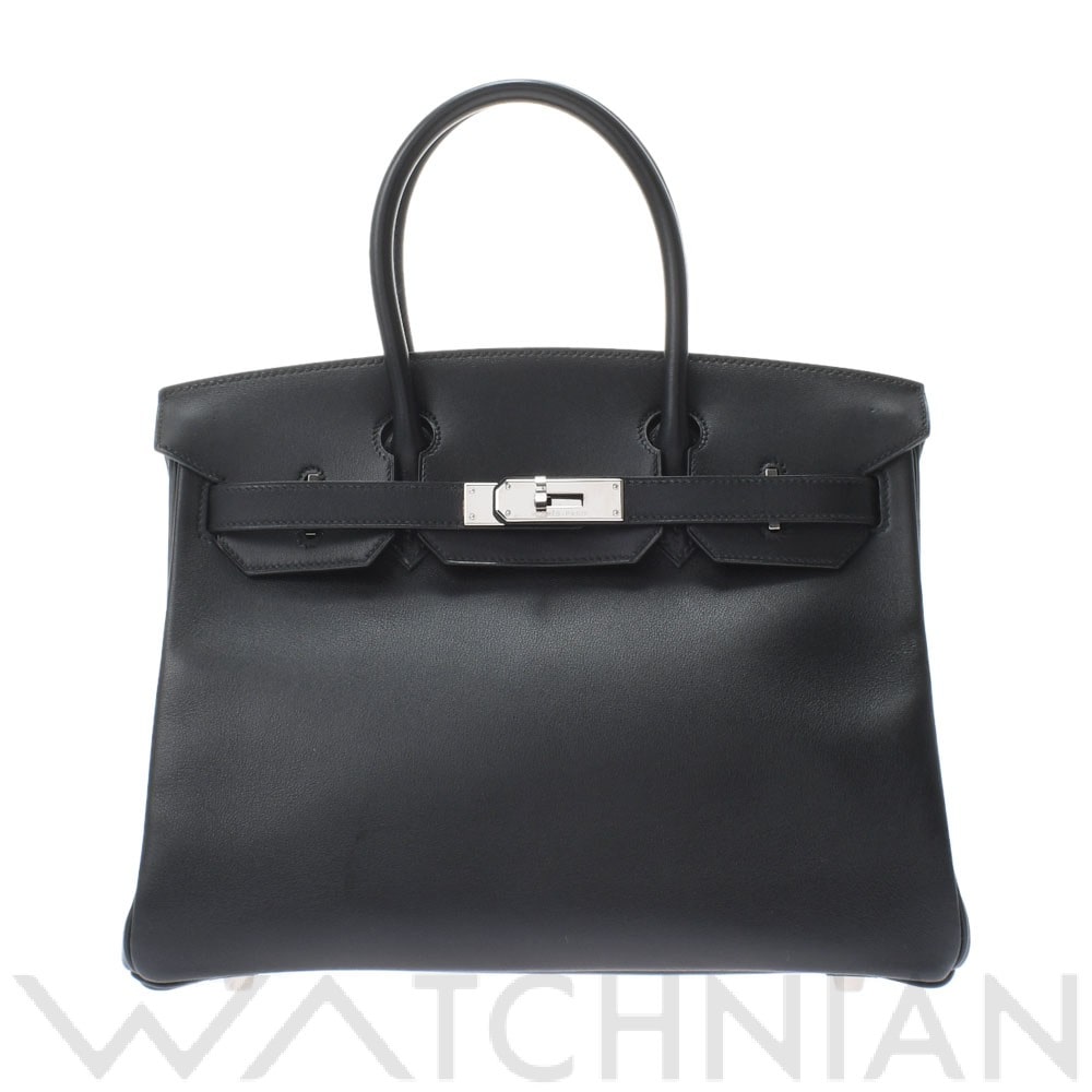 エルメス バーキン 30 ブラック/パラジウム金具 エバーカラー レディース バッグ 【中古】【bag】