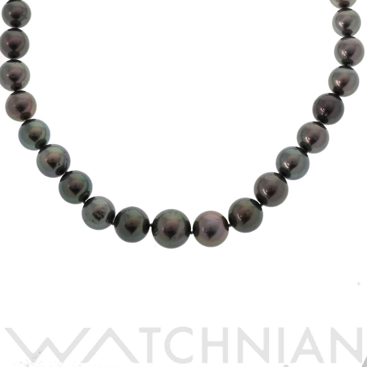 タサキ パールネックレス ダイヤ0.03ct ブラック K14ホワイトゴールド WG レディース ジュエリー 【中古】【jewelry】