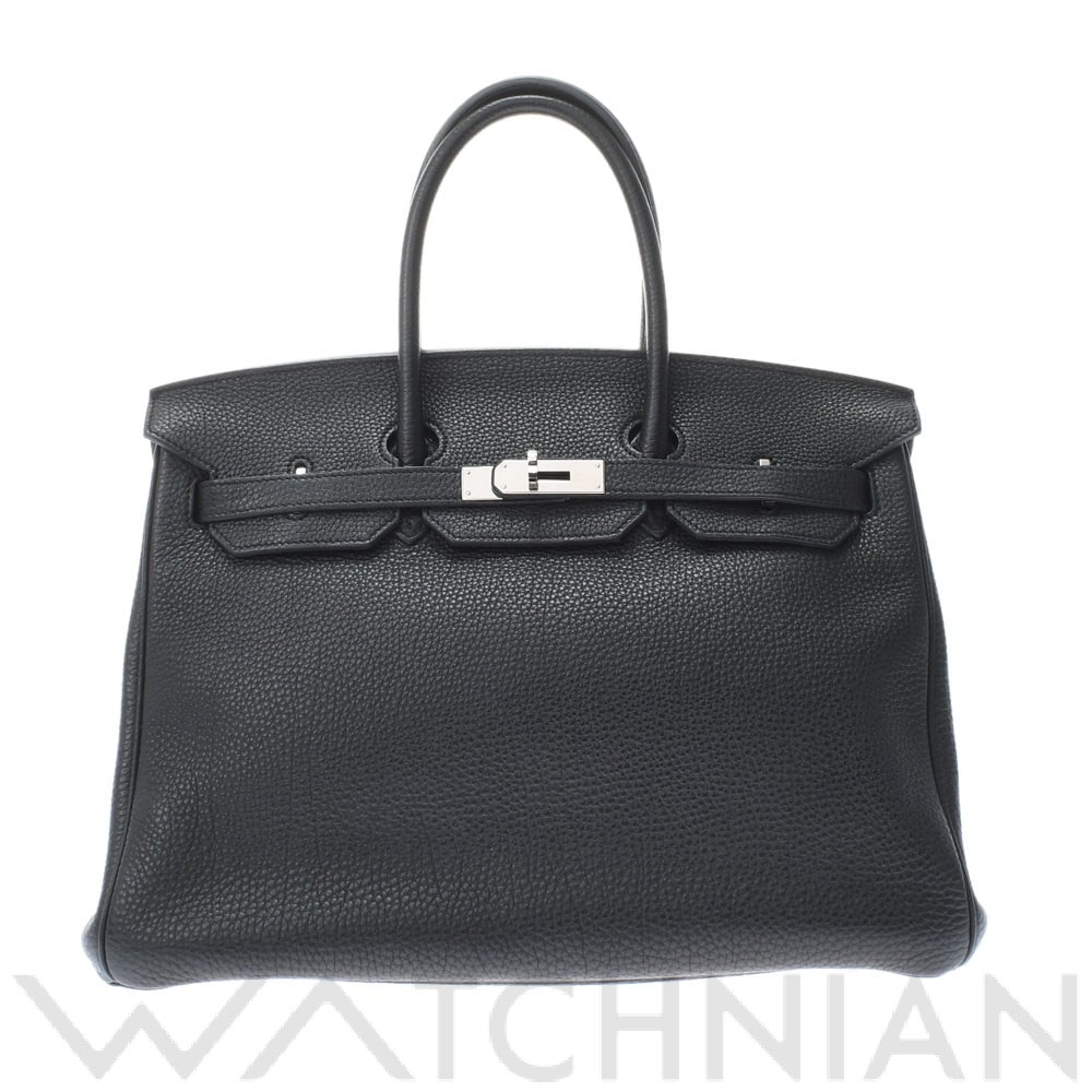 エルメス バーキン 35 ブラック/パラジウム金具 トリヨンクレマンス ユニセックス バッグ 【中古】【bag】