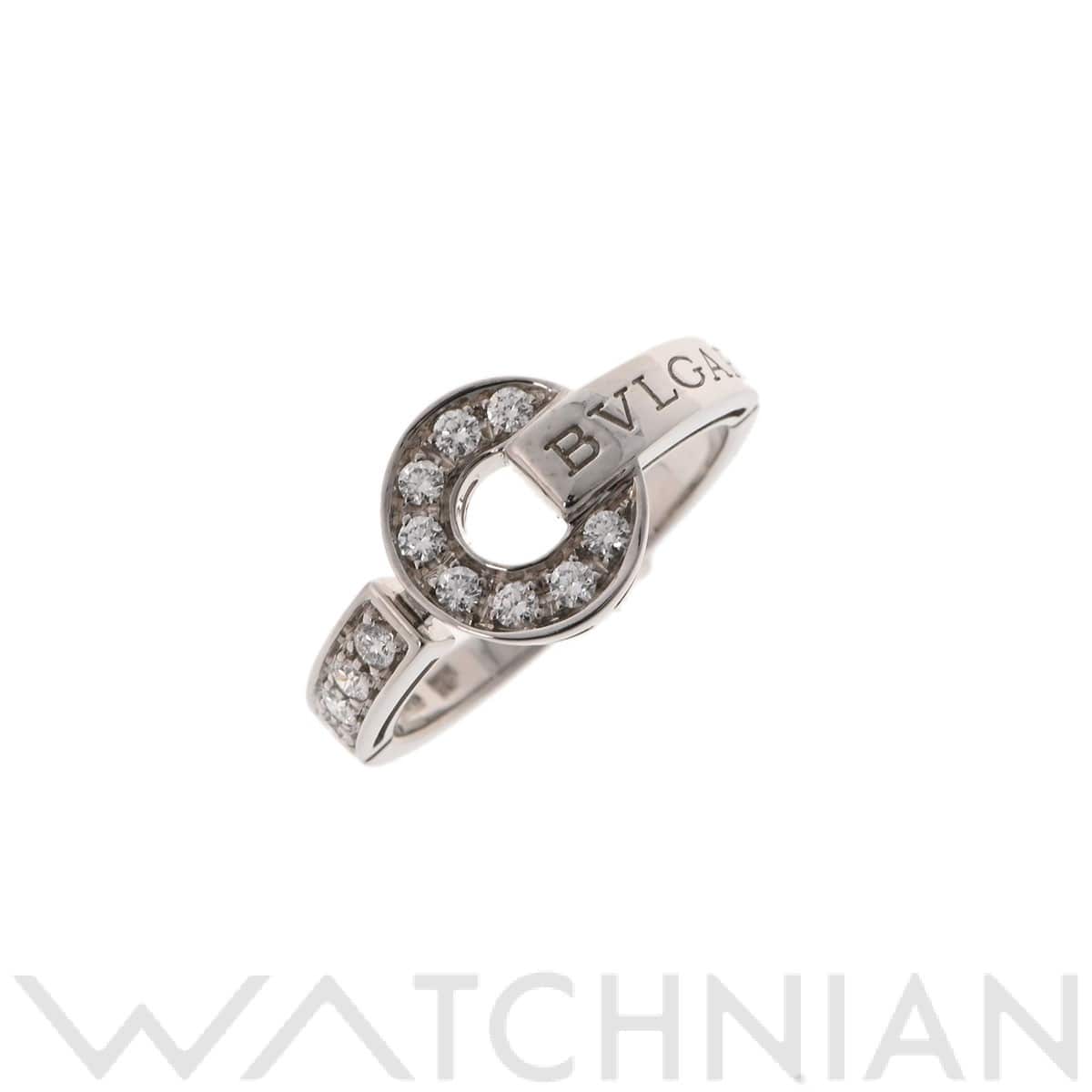 ブルガリ ブルガリブルガリ リング シルバー K18ホワイトゴールド WG/ダイヤモンド レディース ジュエリー 【中古】【jewelry】