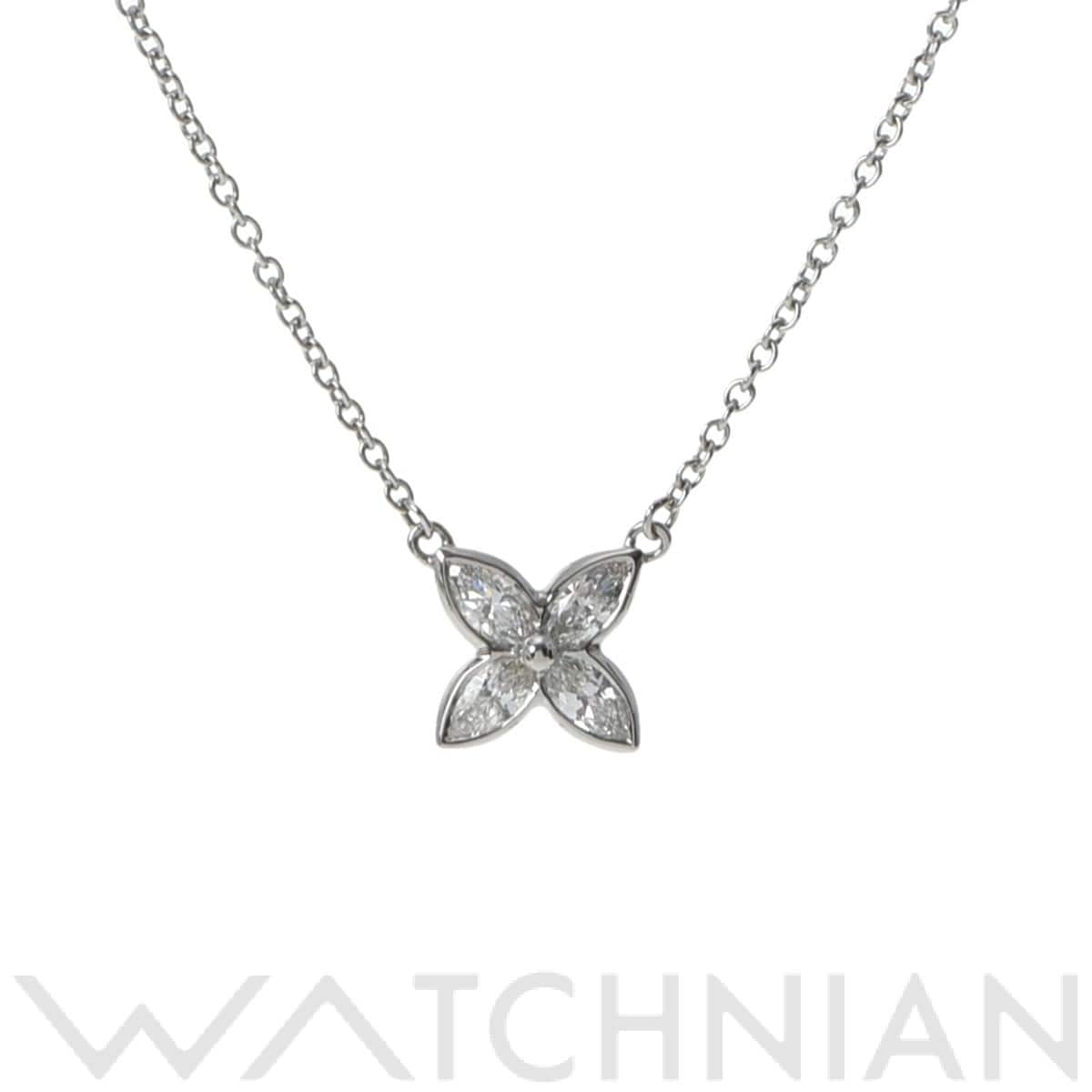 ティファニー ビクトリアネックレス スモール  ダイヤ シルバー Pt950プラチナ レディース ジュエリー 【中古】【jewelry】
