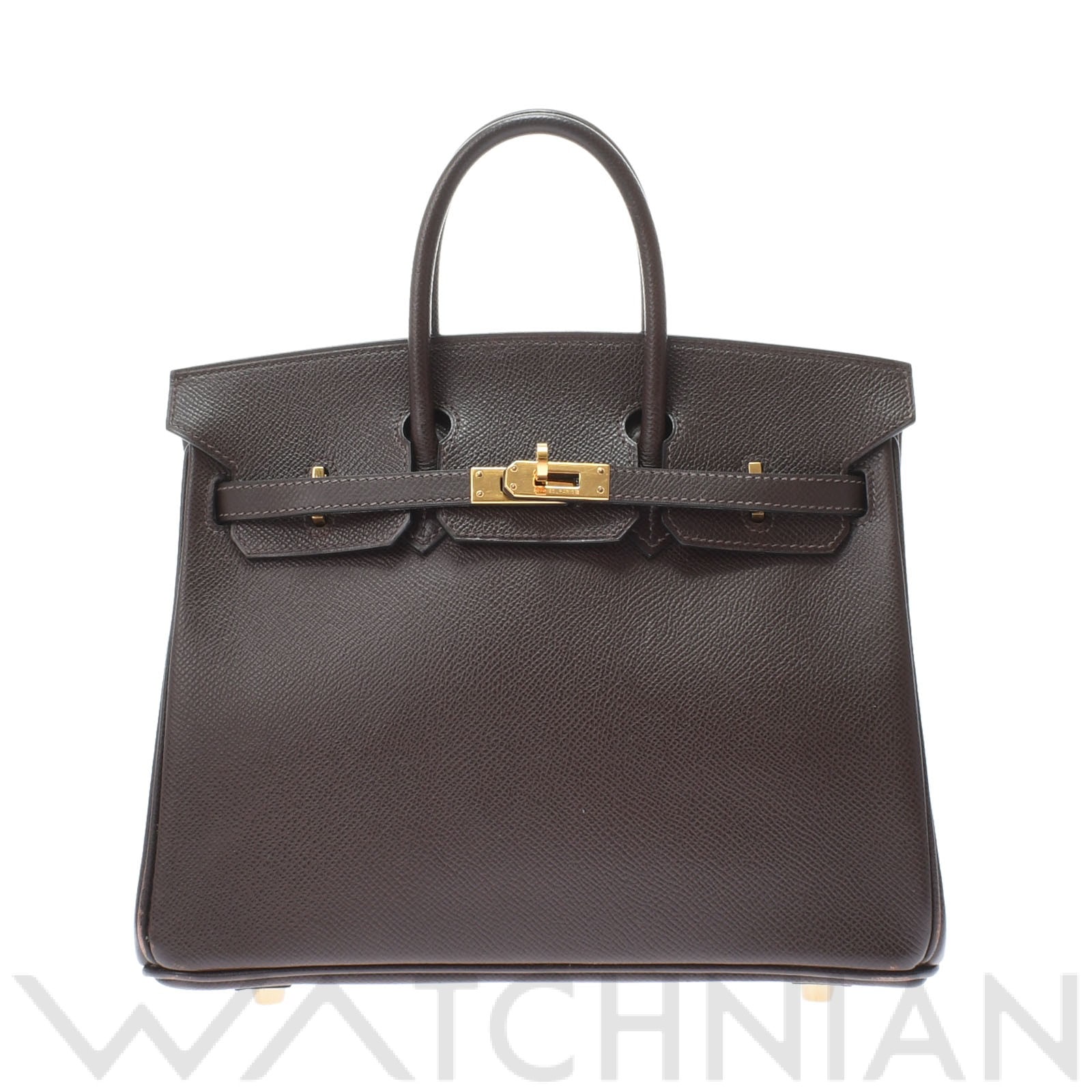 エルメス バーキン 25 ショコラ/ゴールド金具 ヴォーエプソン レディース バッグ 【中古】【bag】